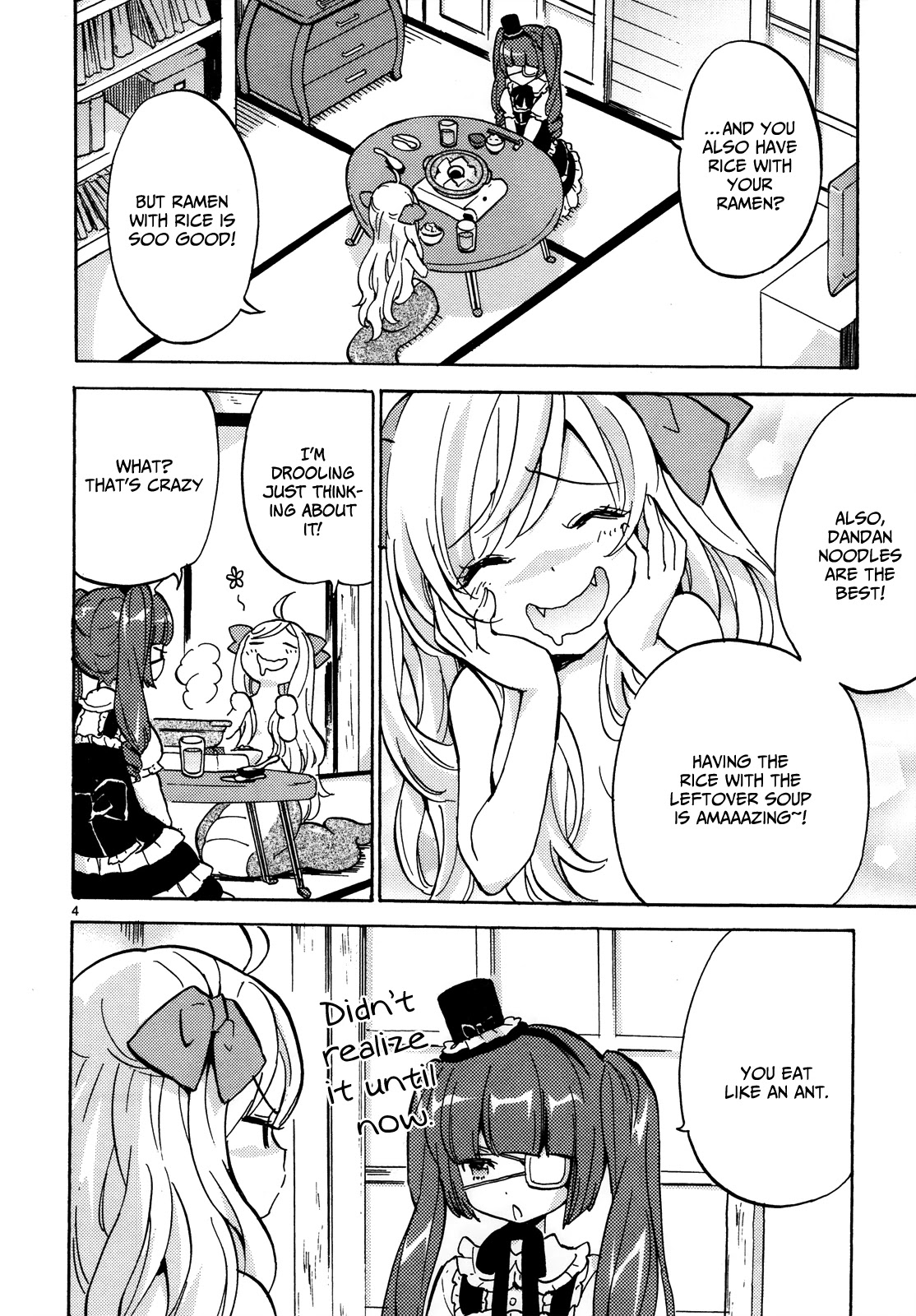 Jashin-chan Dropkick Chapter 19 page 6 - Chapter 19: Jyashin in the Boiled Tofu