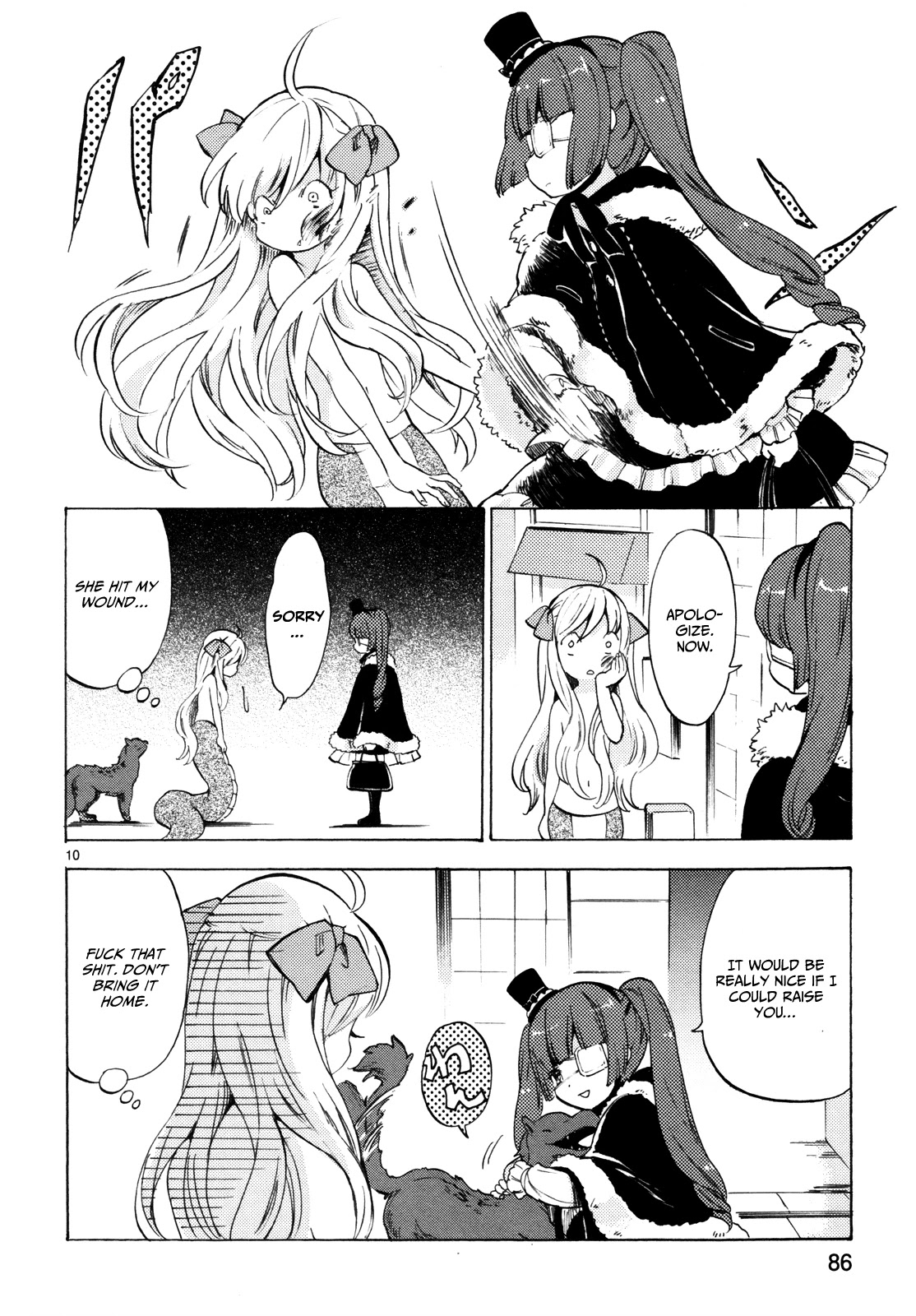 Jashin-chan Dropkick Chapter 21 page 11 - Chapter 21: The Beast of Gevaudon