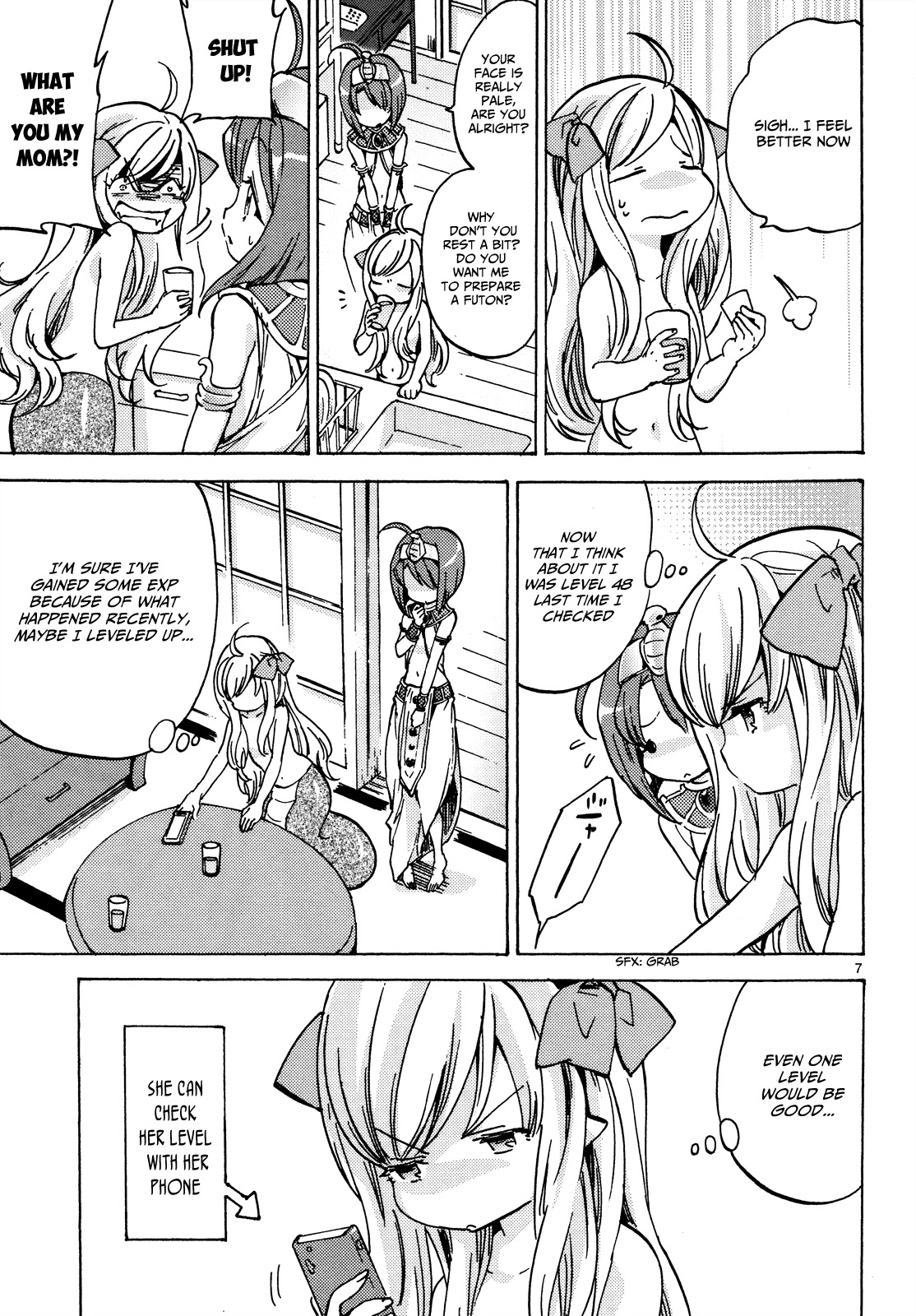 Jashin-chan Dropkick Chapter 22 page 8 - Chapter 22: Jyashin-chan Level Down