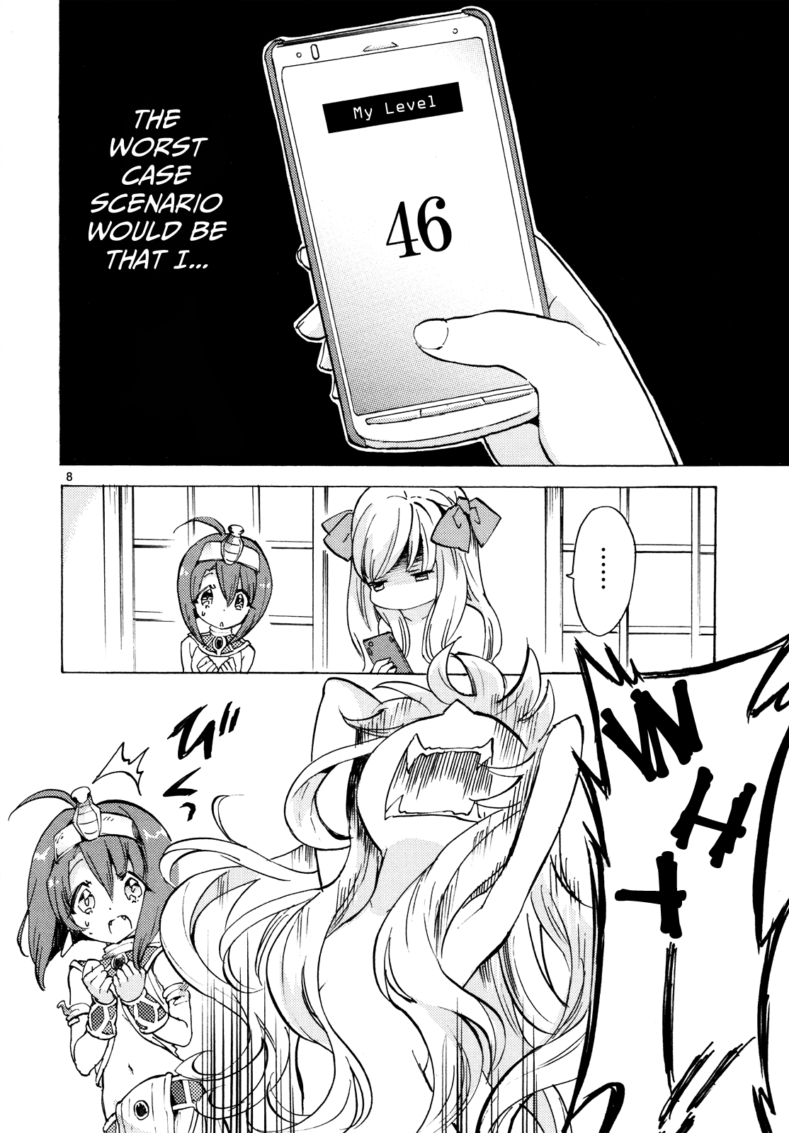 Jashin-chan Dropkick Chapter 22 page 9 - Chapter 22: Jyashin-chan Level Down