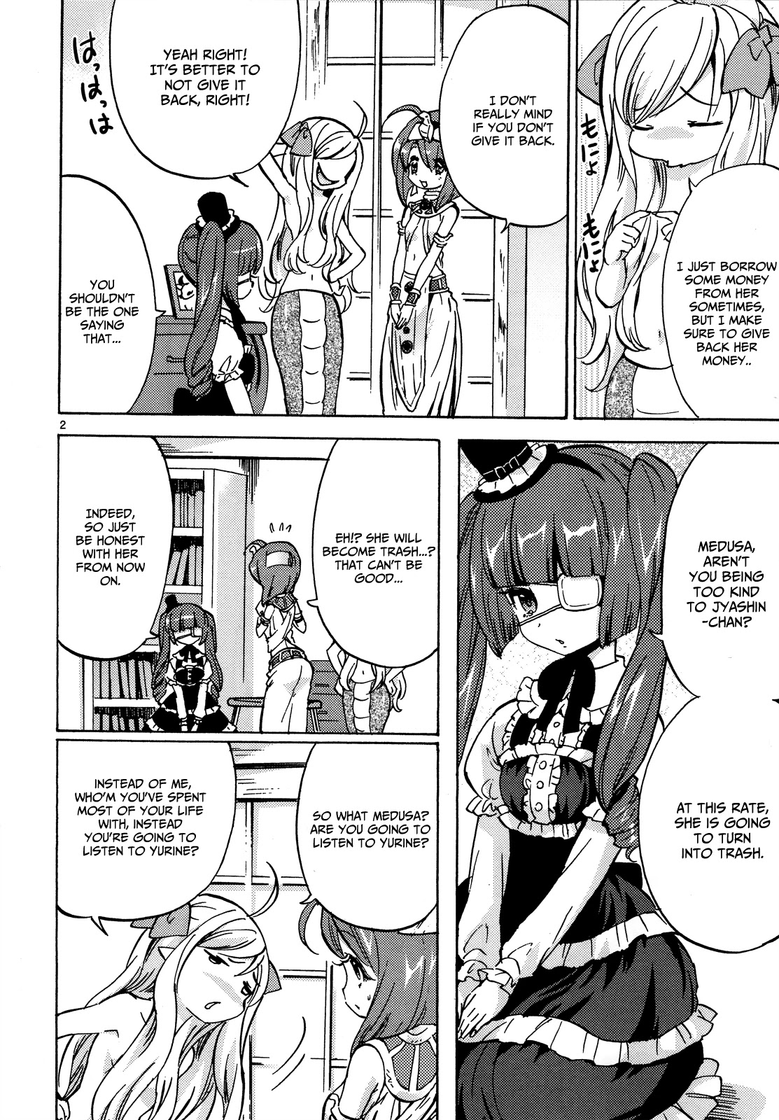 Jashin-chan Dropkick Chapter 24 page 3 - Chapter 24: She is my ATM!