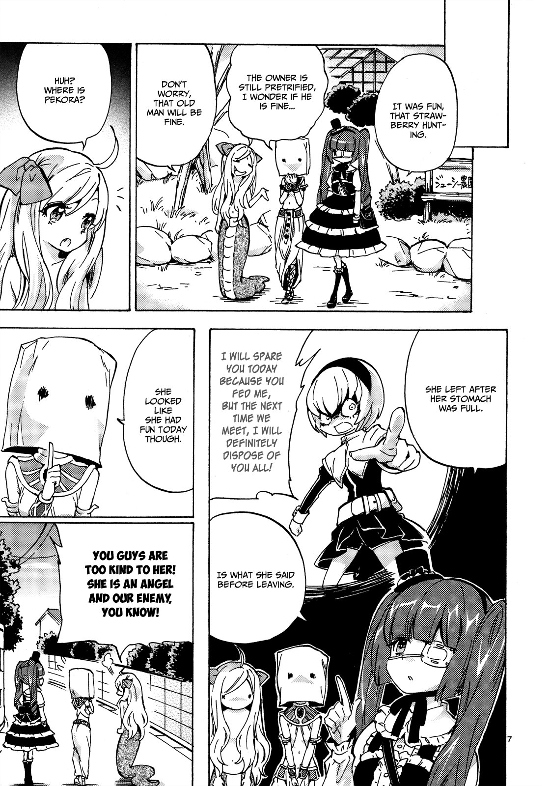 Jashin-chan Dropkick Chapter 25 page 8 - Chapter 25: Strawberry Hunters