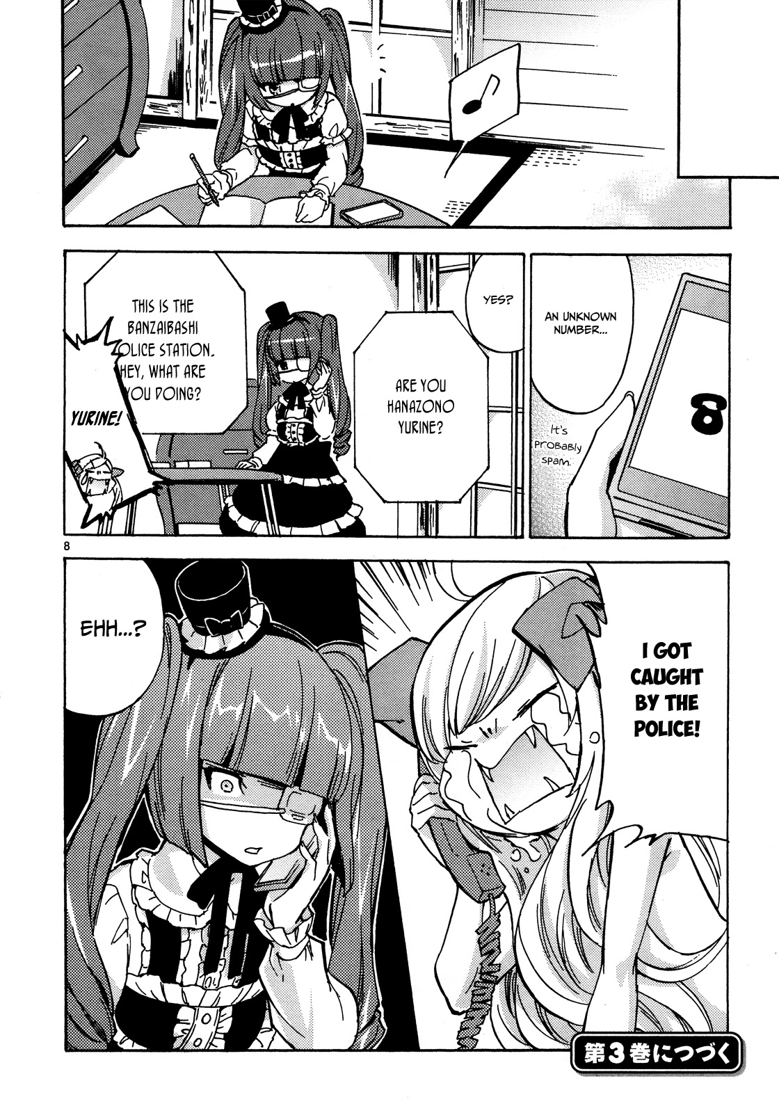 Jashin-chan Dropkick Chapter 26 page 9 - Chapter 26: Jyashin-chan is a suspect