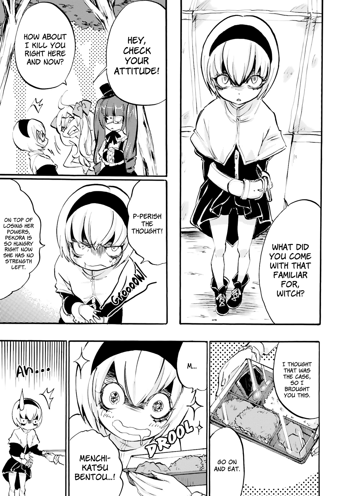 Jashin-chan Dropkick Chapter 30 page 5 - Chapter 30: I Want Menchikatsu