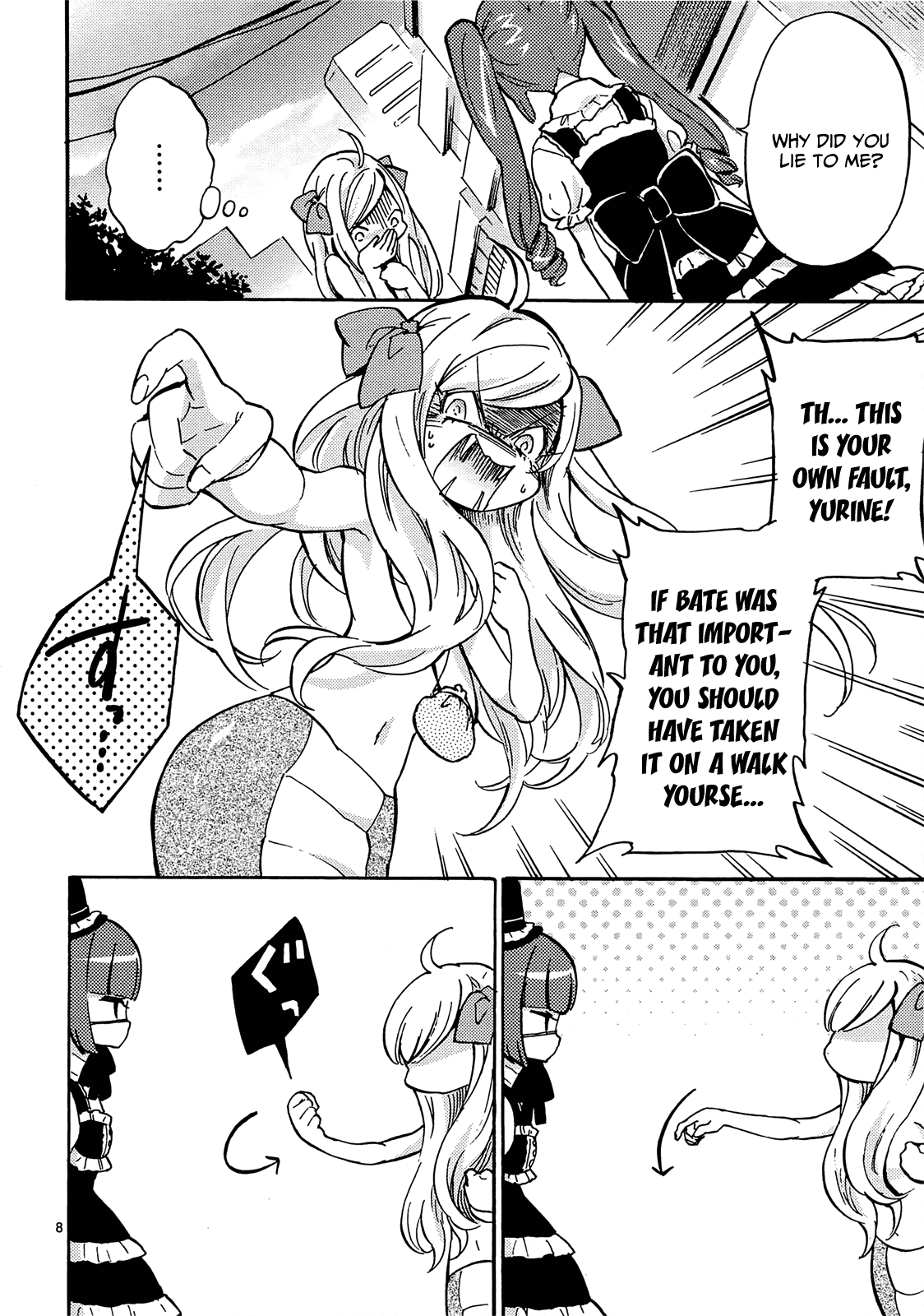 Jashin-chan Dropkick Chapter 31 page 8 - Chapter 31: Taking Bate on a Walk