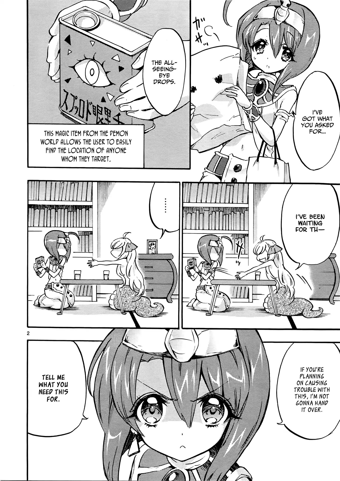 Jashin-chan Dropkick Chapter 33 page 2 - Chapter 33: The Strange Pie-Tossing (Snake) Girl