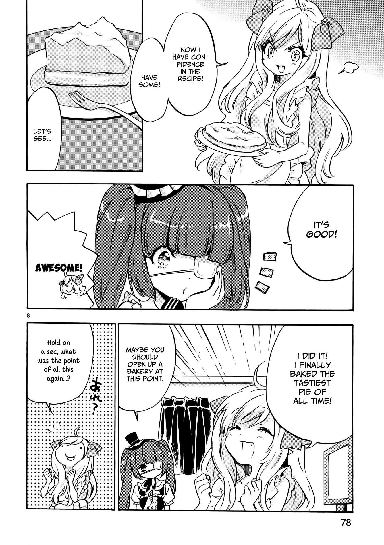 Jashin-chan Dropkick Chapter 33 page 8 - Chapter 33: The Strange Pie-Tossing (Snake) Girl