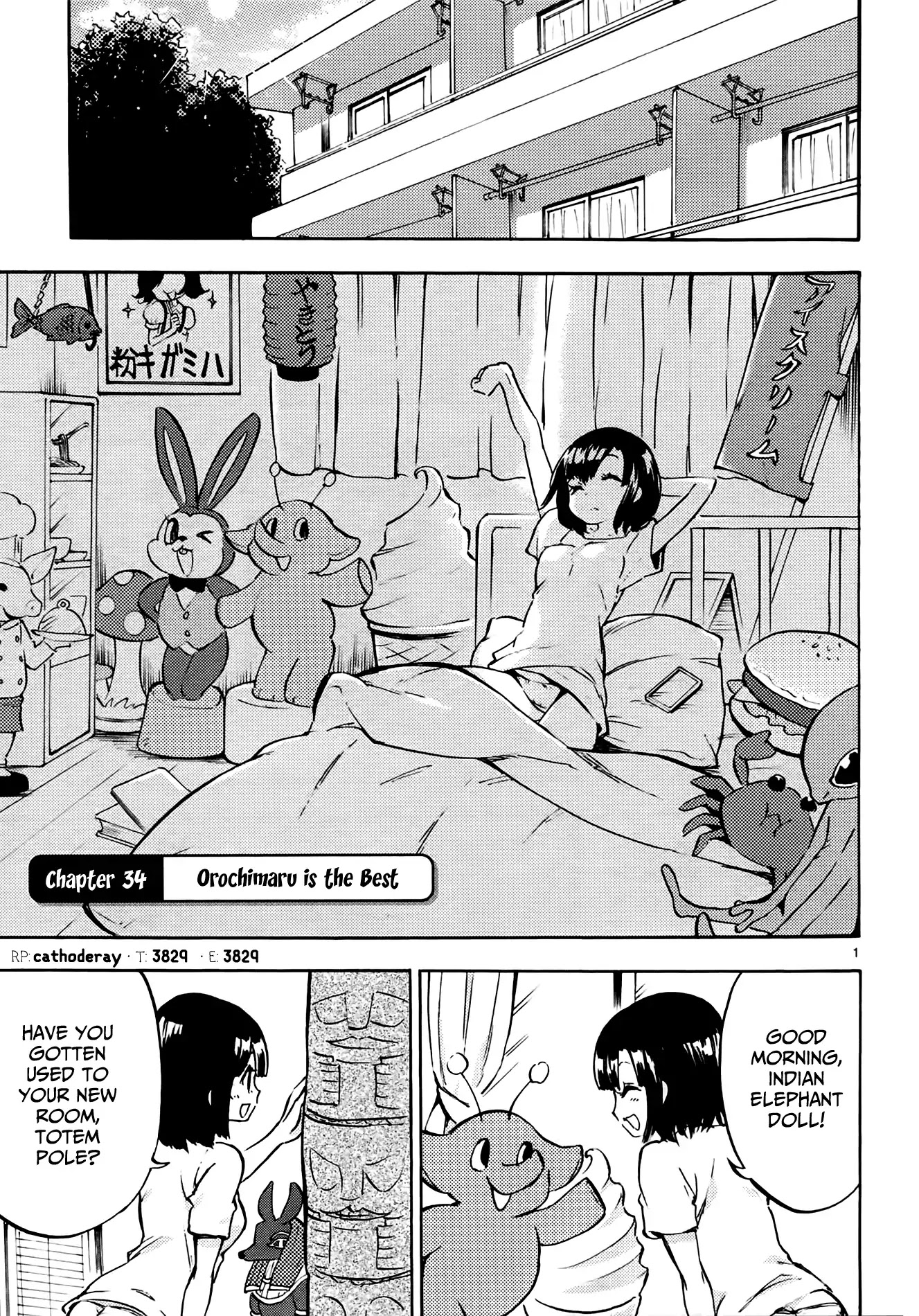 Jashin-chan Dropkick Chapter 34 page 1 - Chapter 34: Orochimaru is the Best
