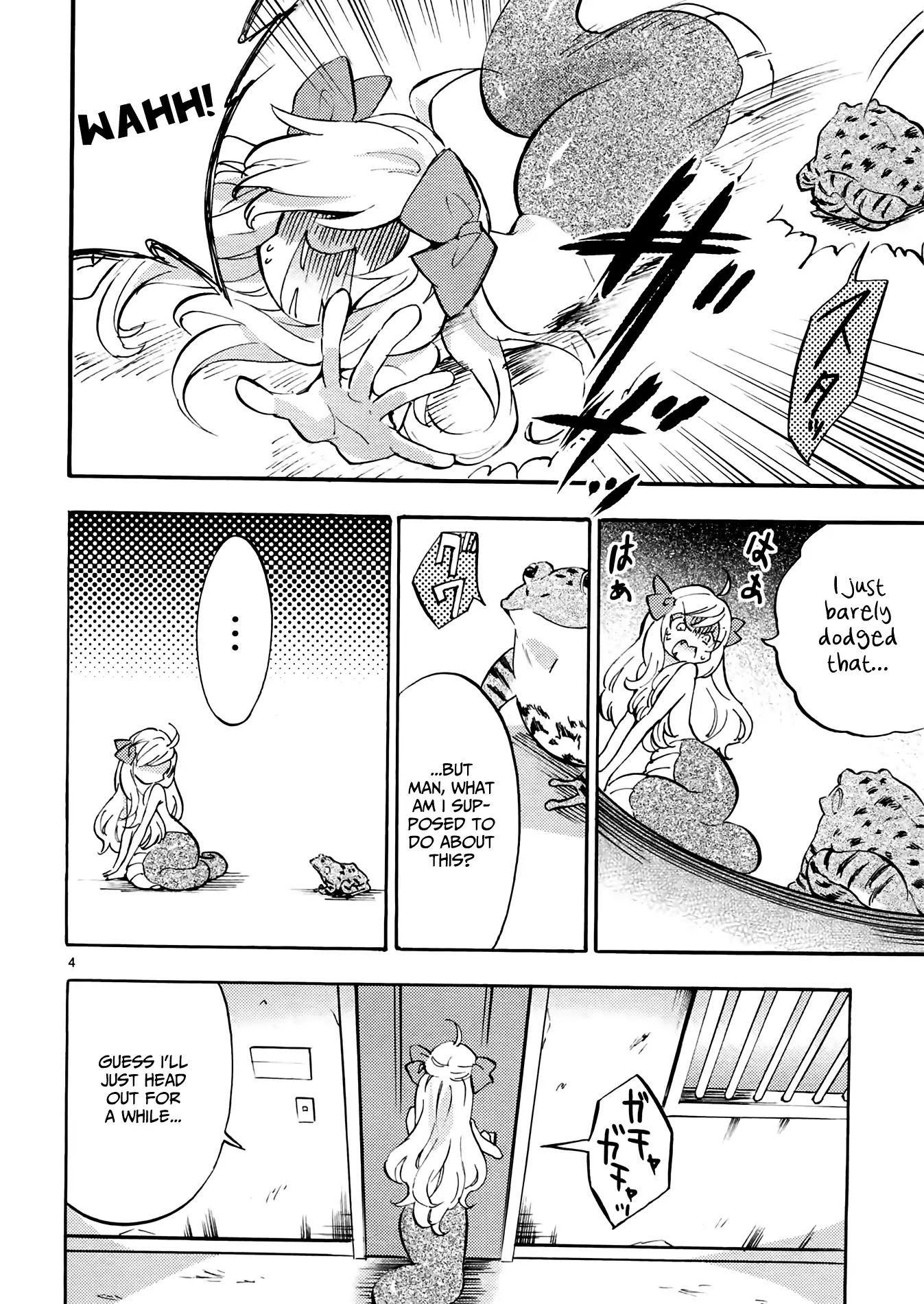 Jashin-chan Dropkick Chapter 35 page 4 - Chapter 35: The Frog Staring at Jyashin