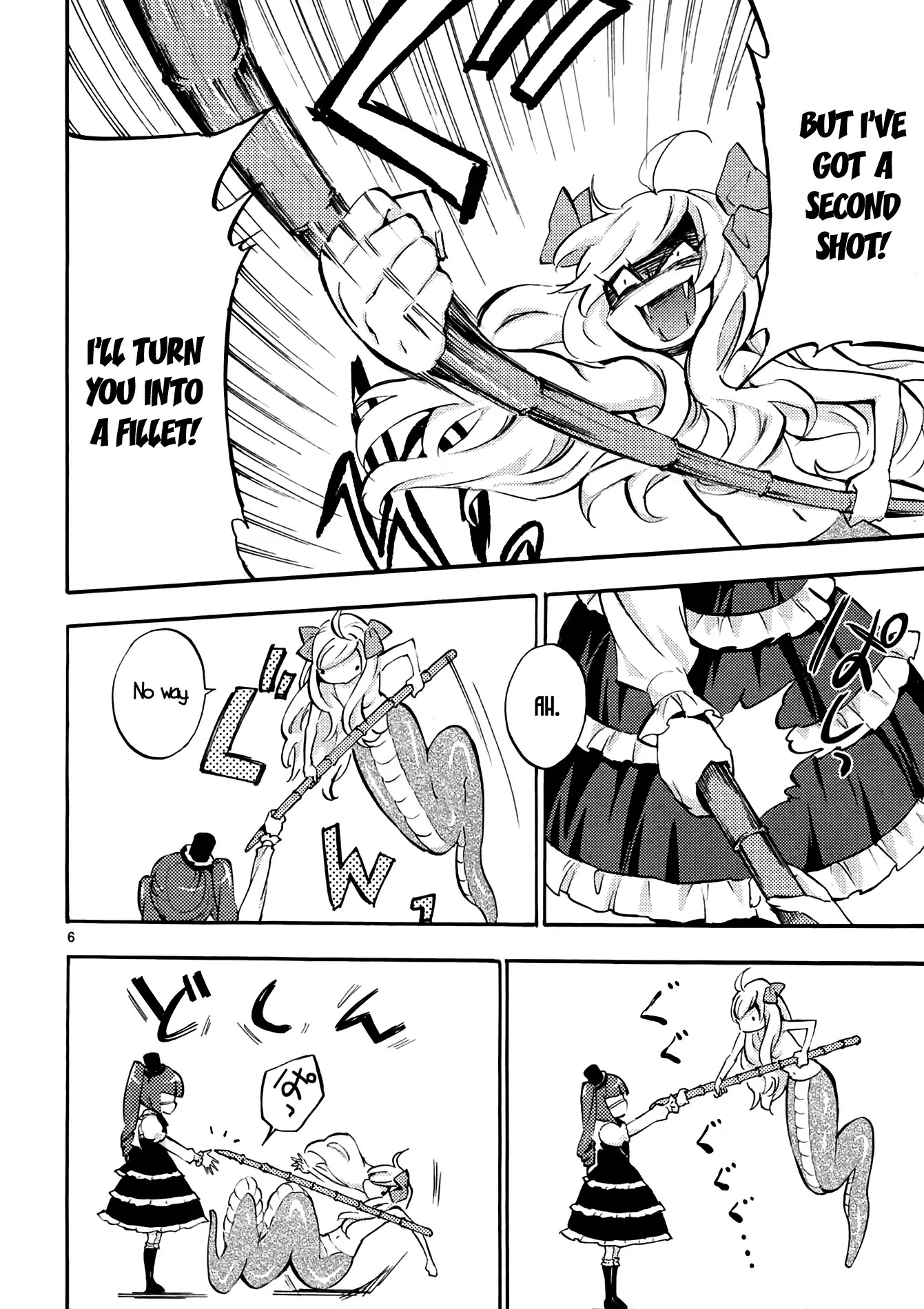 Jashin-chan Dropkick Chapter 36 page 6 - Chapter 36: A Bamboo Spear is Stronger than a Bamboo Plane