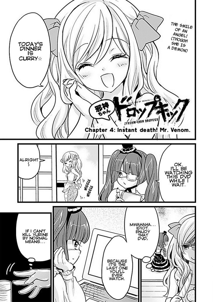 Jashin-chan Dropkick Chapter 4.2 page 1 - Chapter 4.2: Instant Death! Mr. Venom