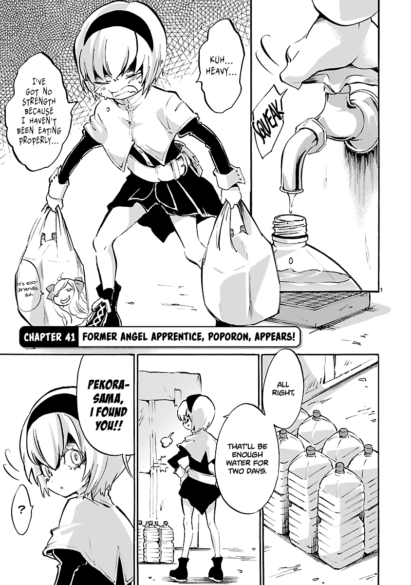 Jashin-chan Dropkick Chapter 41 page 1 - Chapter 41: Former Angel Apprentice, Poporon, Appears!