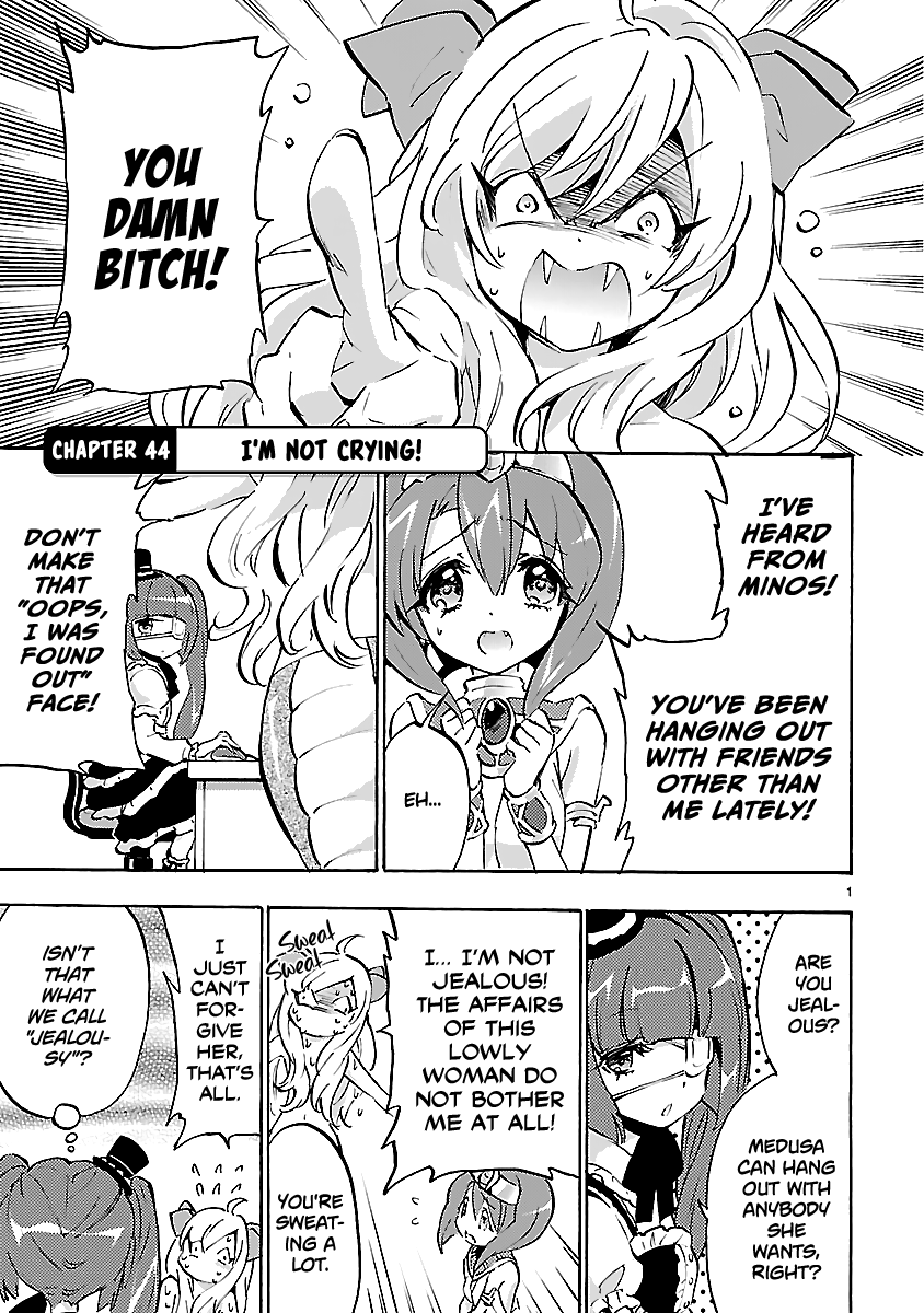Jashin-chan Dropkick Chapter 44 page 1 - Chapter 44: "I'm Not Crying"