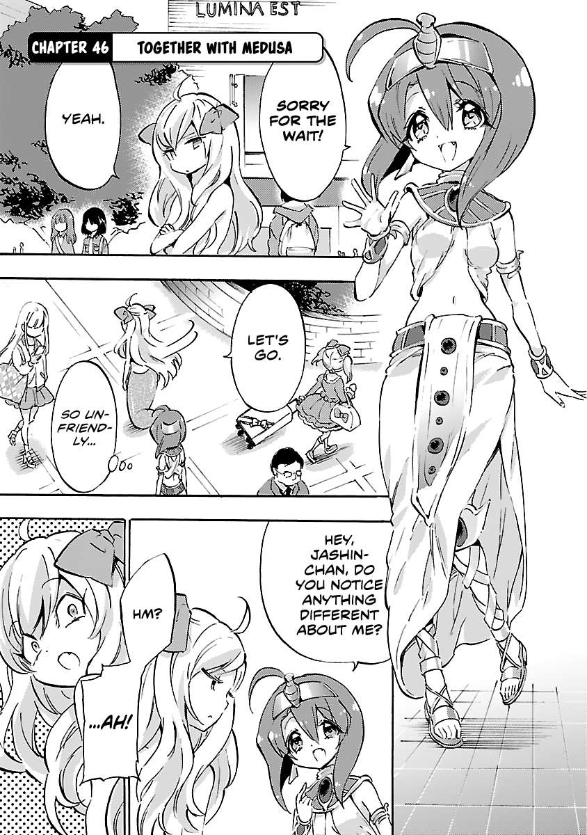 Jashin-chan Dropkick Chapter 46 page 1 - Chapter 46: Together with Medusa