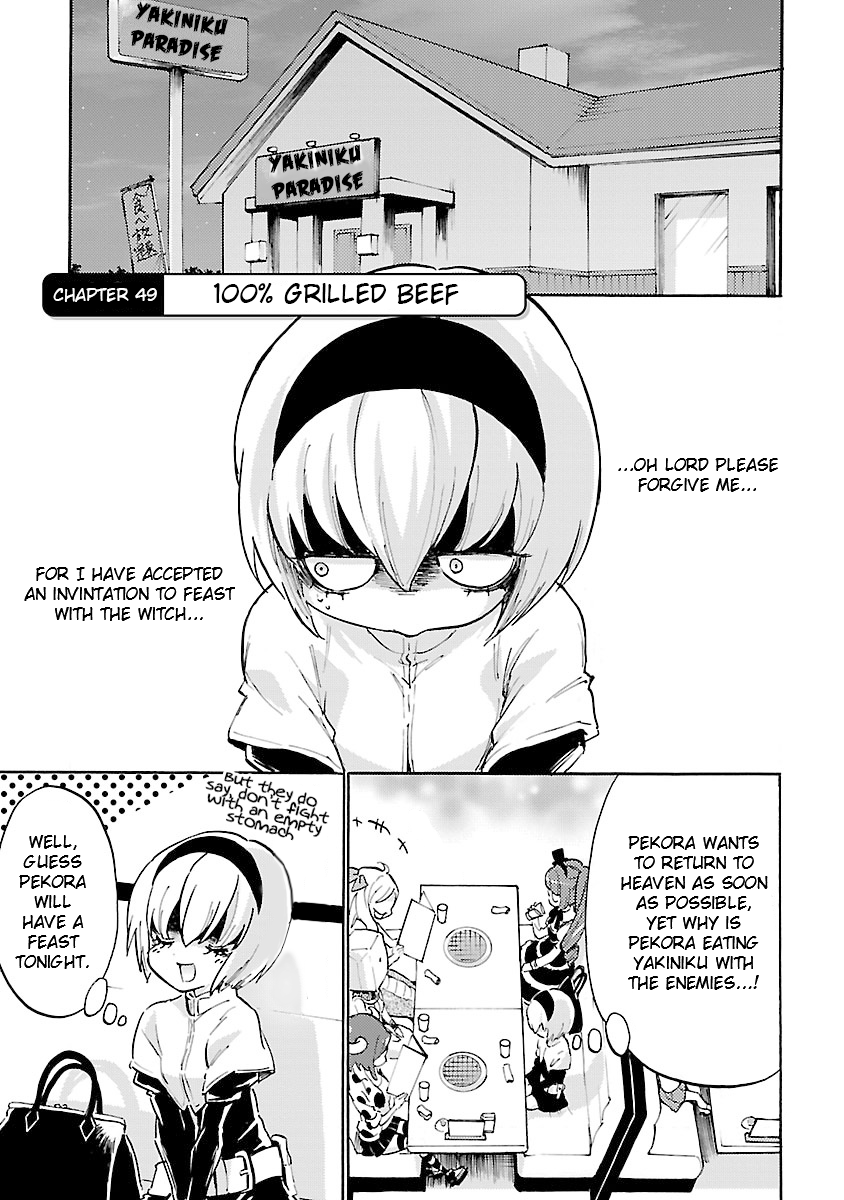 Jashin-chan Dropkick Chapter 49 page 1 - Chapter 49: 100% Grilled Beef