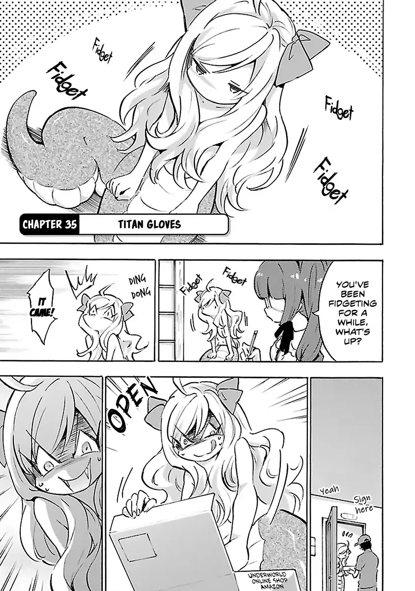 Jashin-chan Dropkick Chapter 53 page 1 - Chapter 53: Titan Gloves