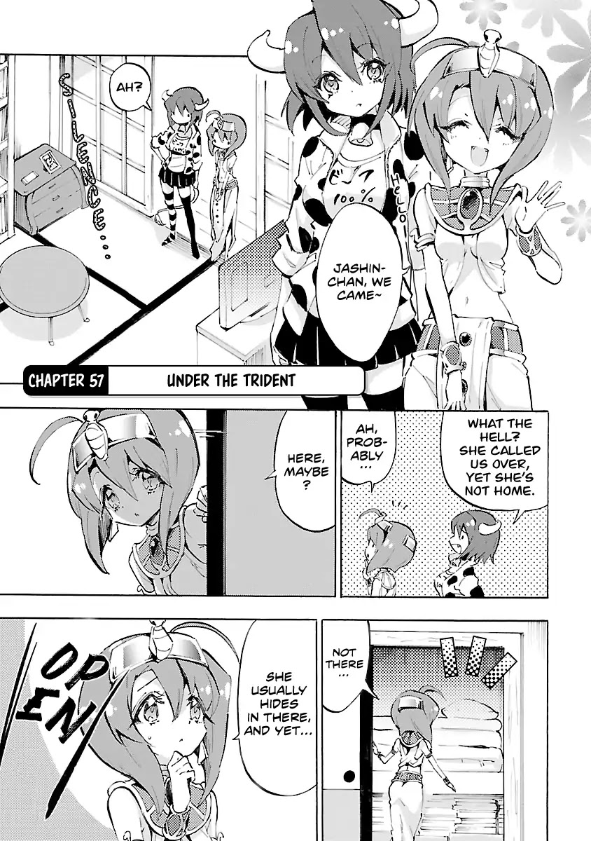 Jashin-chan Dropkick Chapter 57 page 1 - Chapter 57: Under the Trident