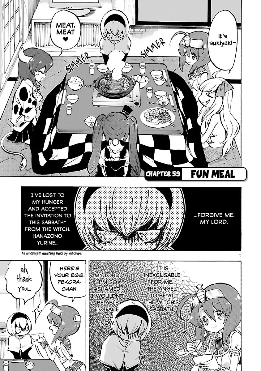 Jashin-chan Dropkick Chapter 59 page 1 - Chapter 59: Fun Meal