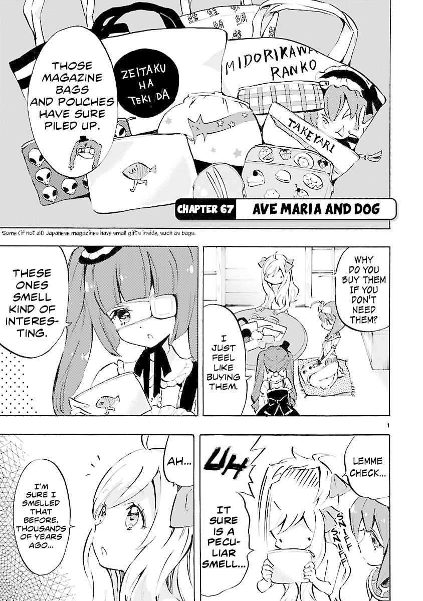 Jashin-chan Dropkick Chapter 67 page 1 - Chapter 67: Ave Maria and Dog