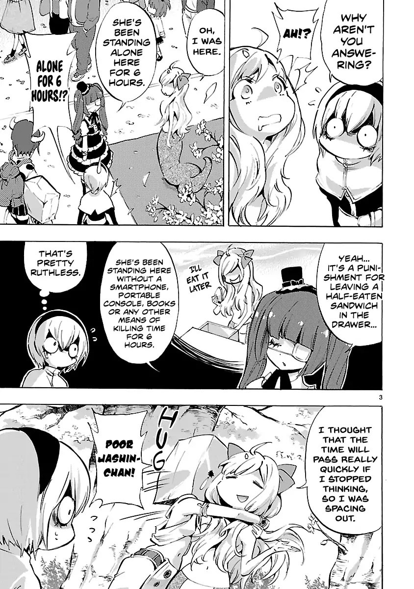 Jashin-chan Dropkick Chapter 69 page 3 - Chapter 69: Flowers and Outsider
