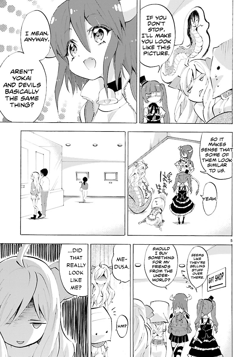 Jashin-chan Dropkick Chapter 82 page 5 - Chapter 82: At the Yokai Exhibit