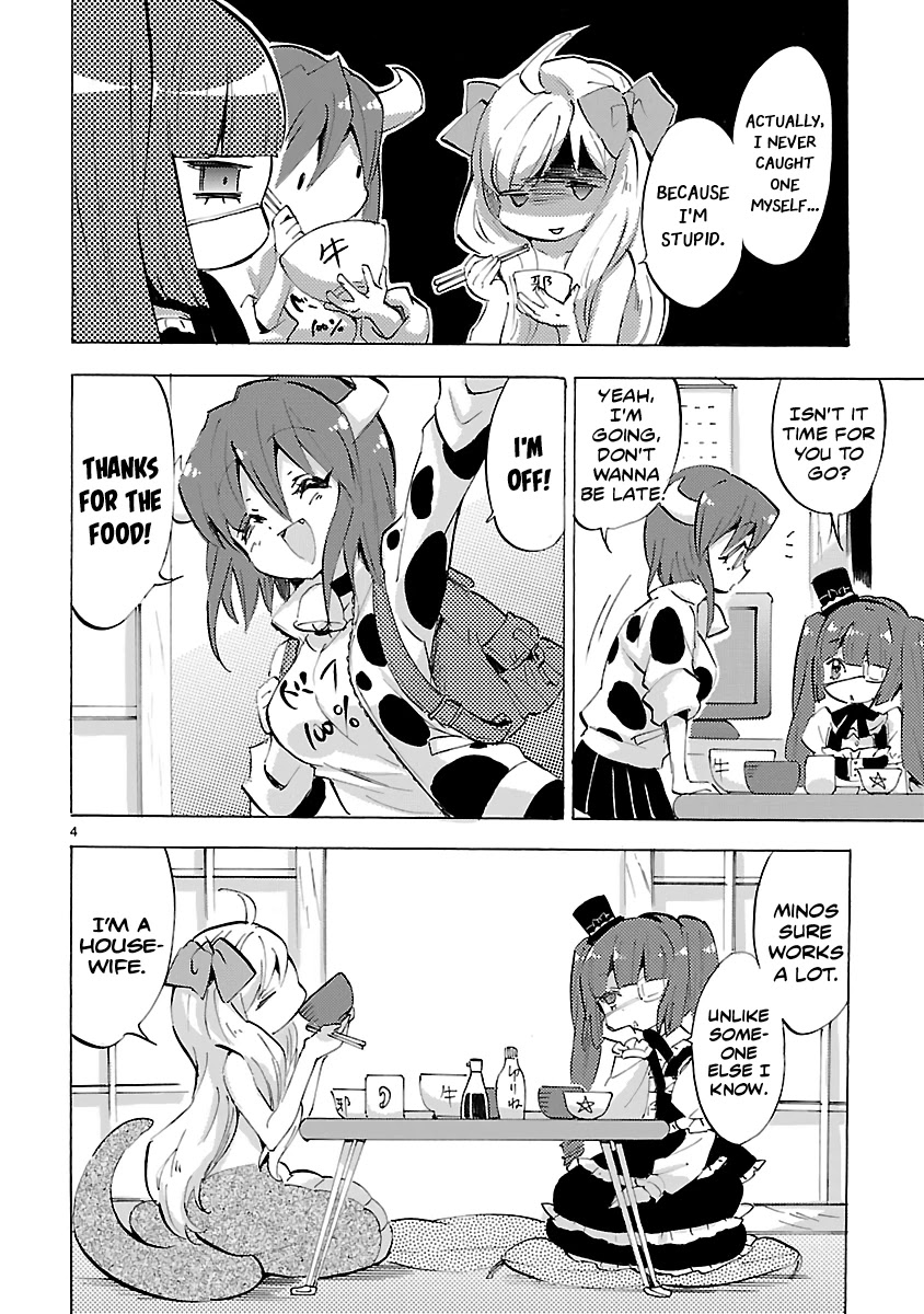 Jashin-chan Dropkick Chapter 83 page 4 - Chapter 83: A Day in the Life of Minos