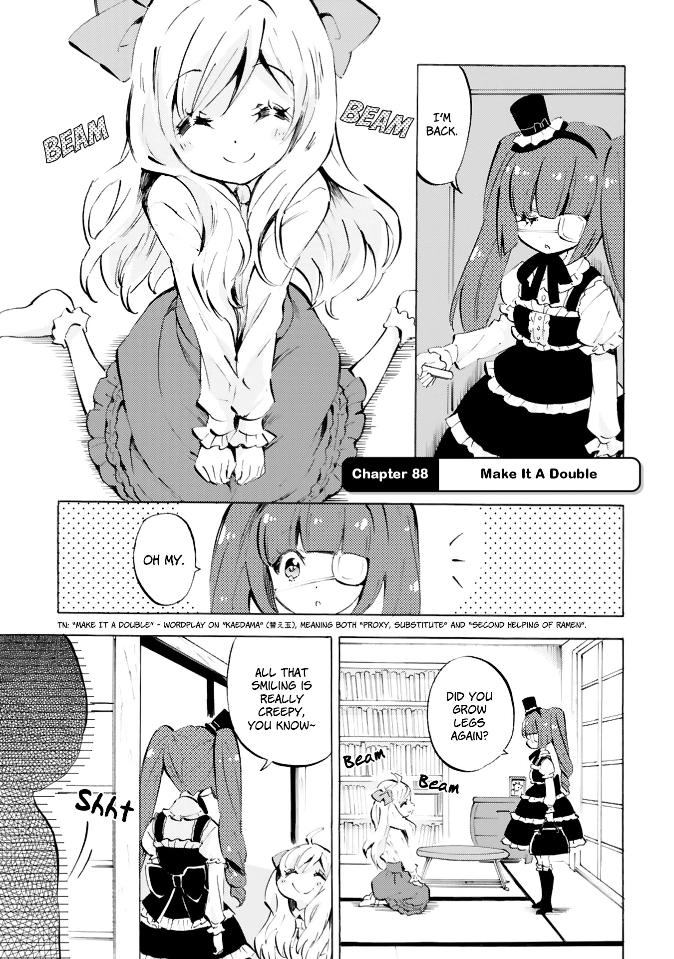 Jashin-chan Dropkick Chapter 88 page 1 - Chapter 88: Make It A Double