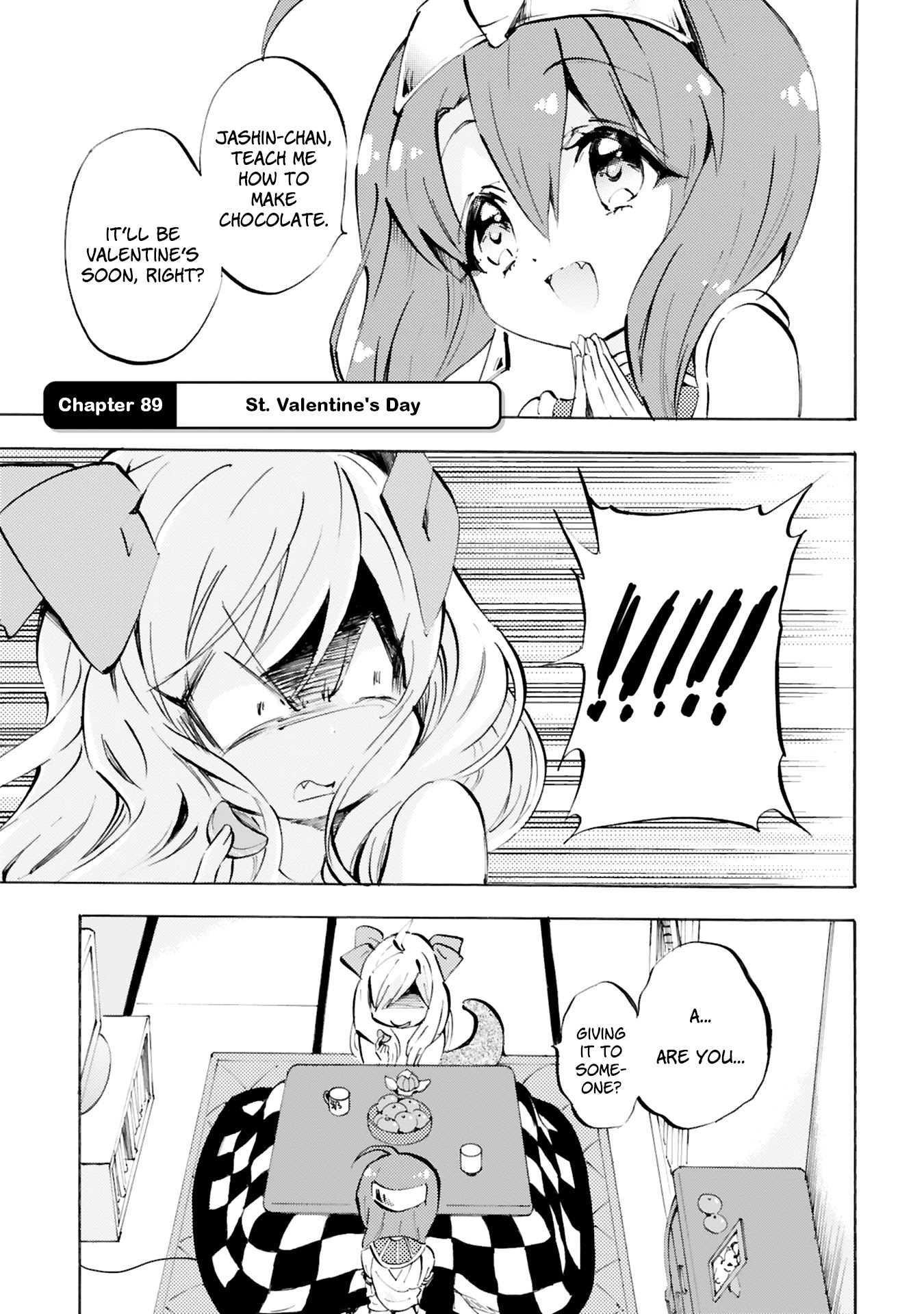 Jashin-chan Dropkick Chapter 89 page 1 - Chapter 89: St. Valentine's Day
