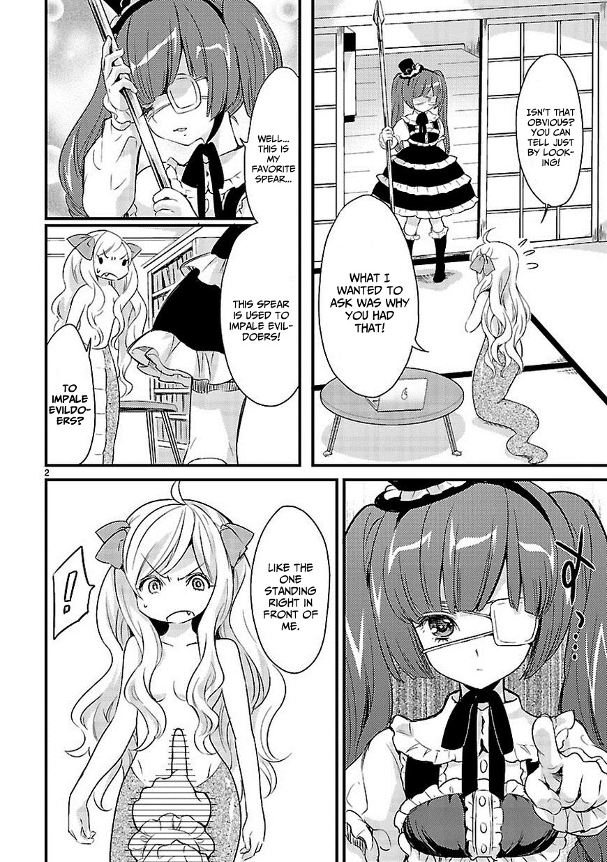 Jashin-chan Dropkick Chapter 9 page 2 - Chapter 9: Jyashin-chan and the Spear