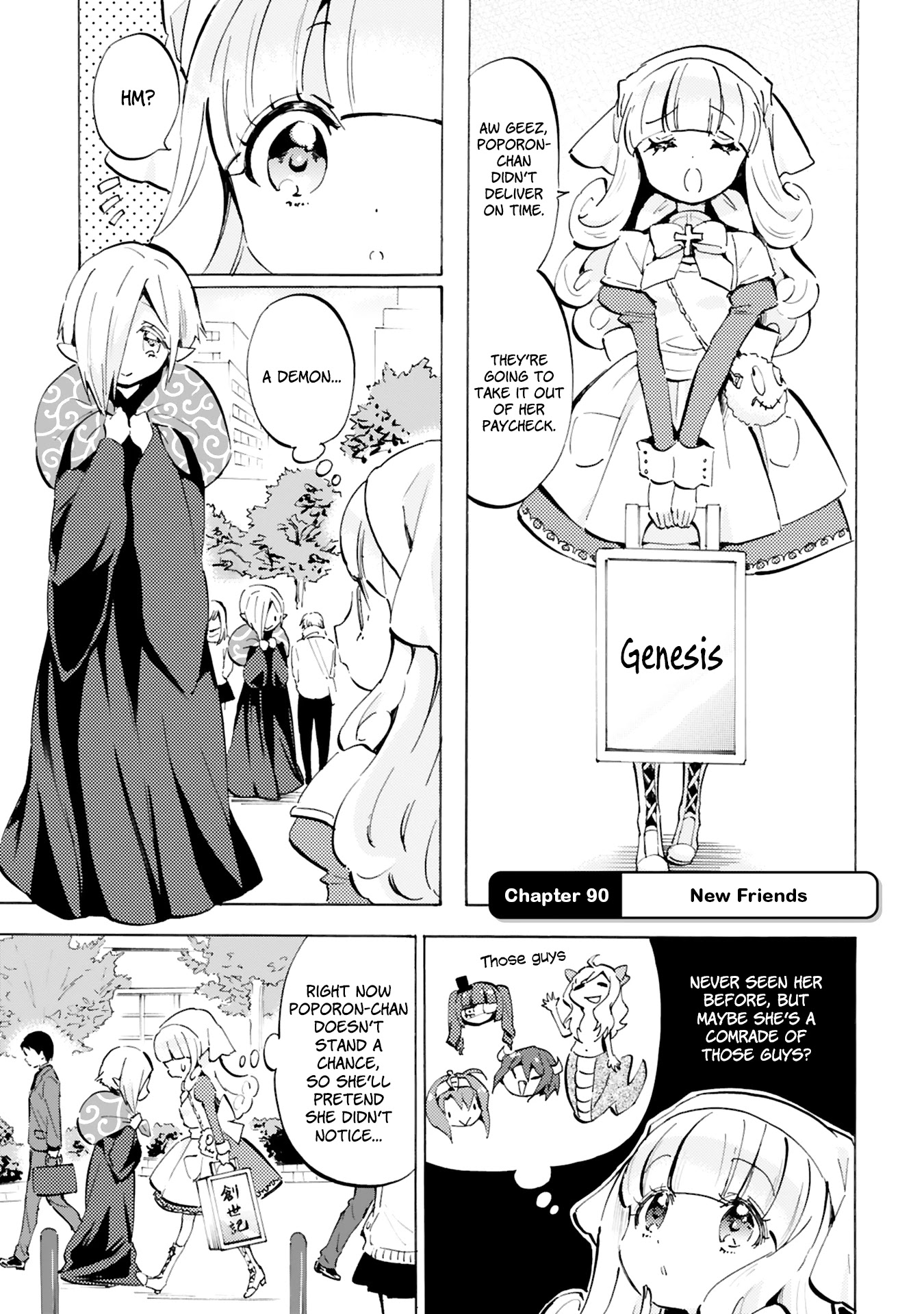 Jashin-chan Dropkick Chapter 90 page 1 - Chapter 90: New Friends