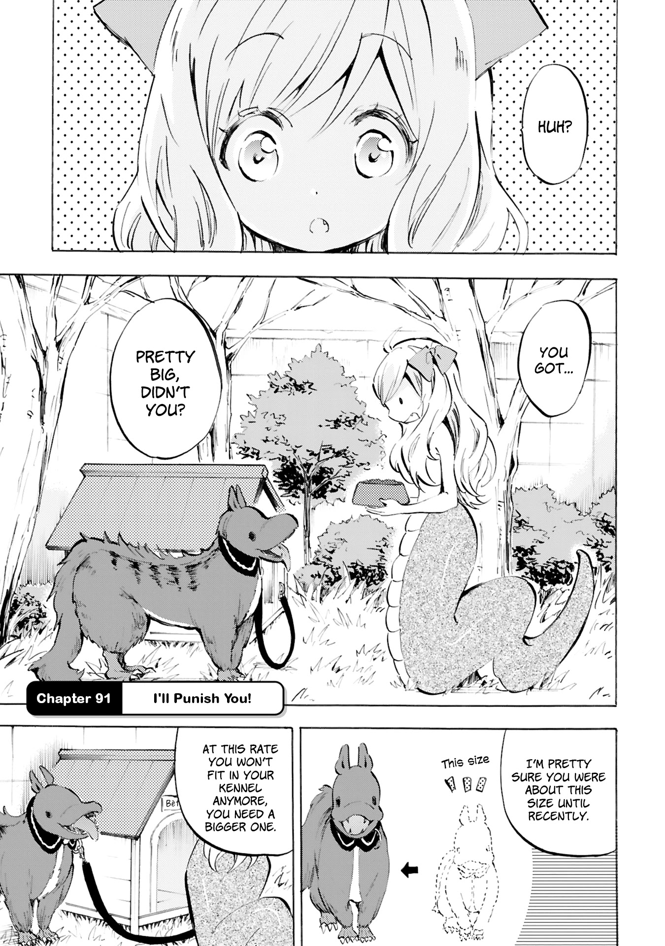 Jashin-chan Dropkick Chapter 91 page 1 - Chapter 91: I'll Punish You!