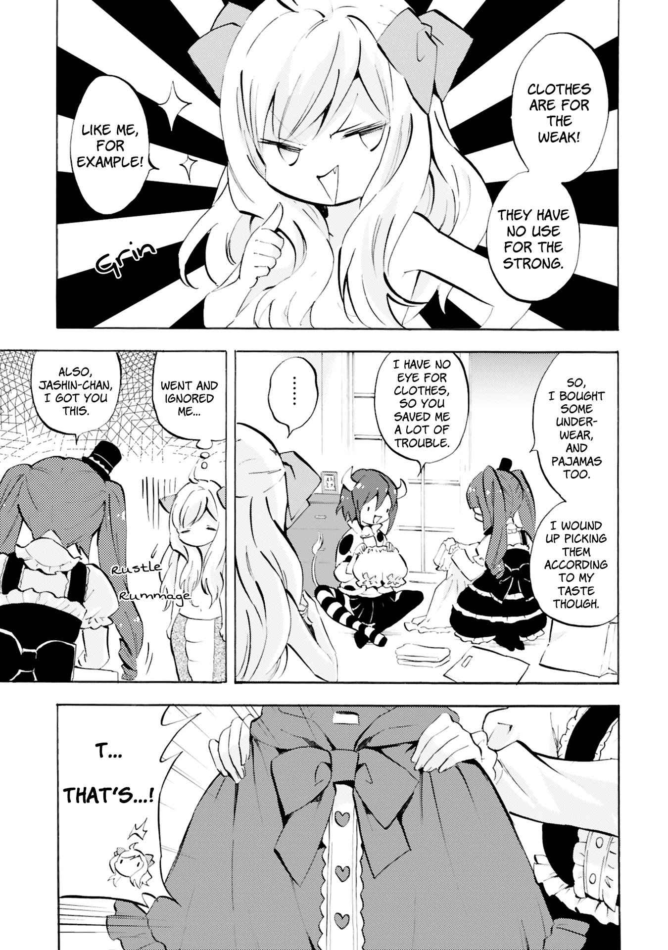 Jashin-chan Dropkick Chapter 93 page 3 - Chapter 93: Second-Hand Bag
