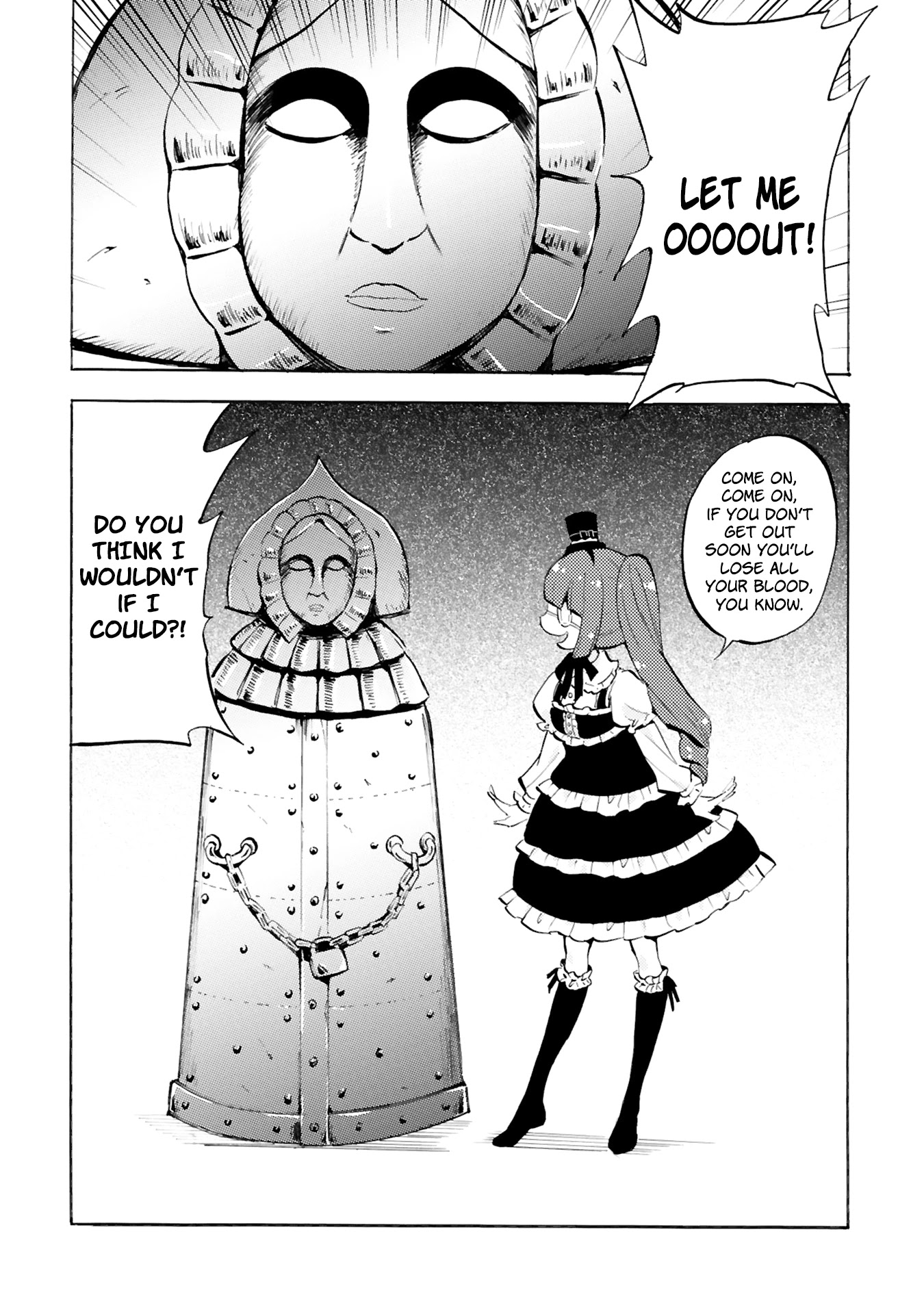 Jashin-chan Dropkick Chapter 94 page 10 - Chapter 94: Pudding Fits And An Iron Maiden