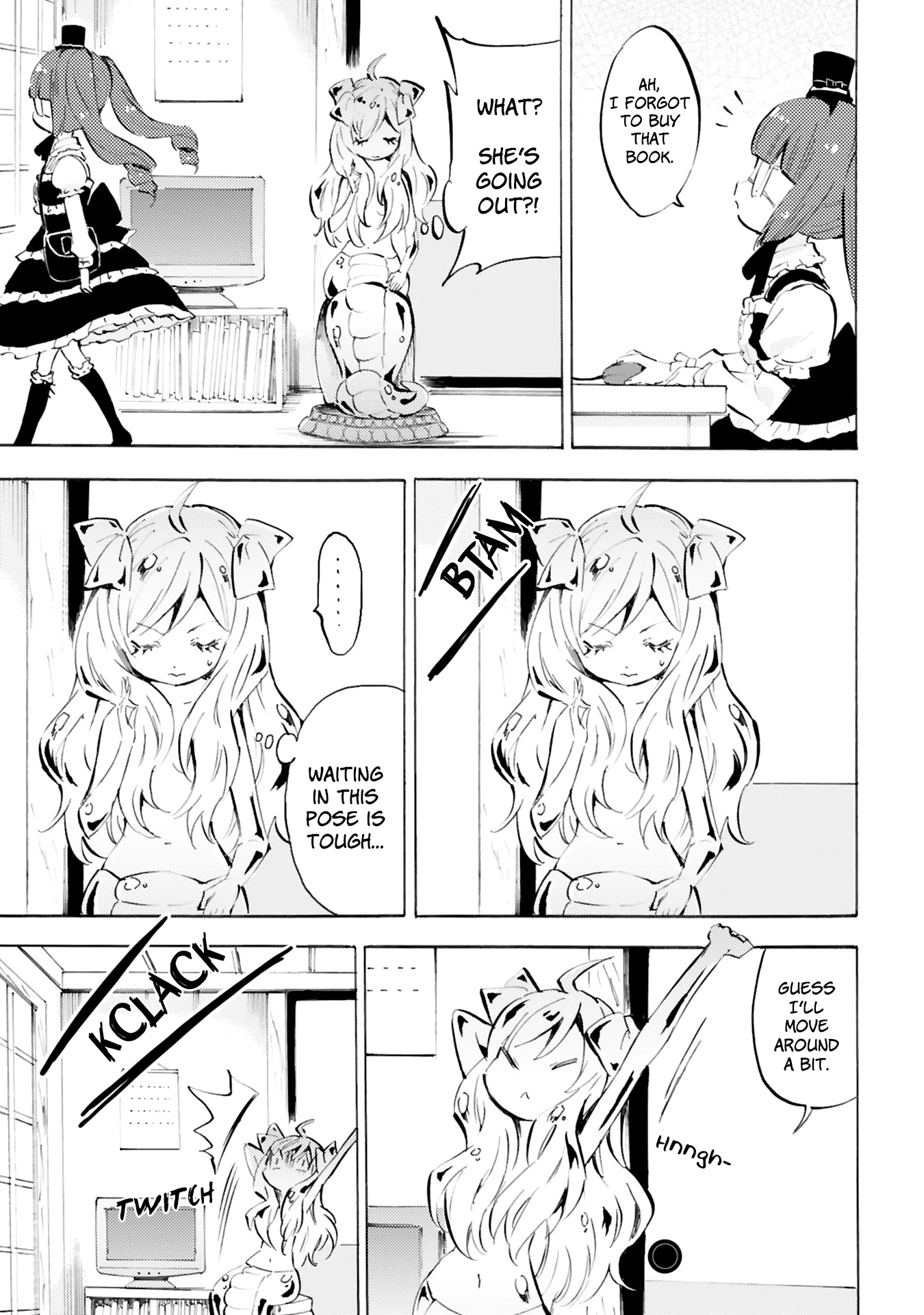 Jashin-chan Dropkick Chapter 95 page 3 - Chapter 95: Jashin-chan's Statue