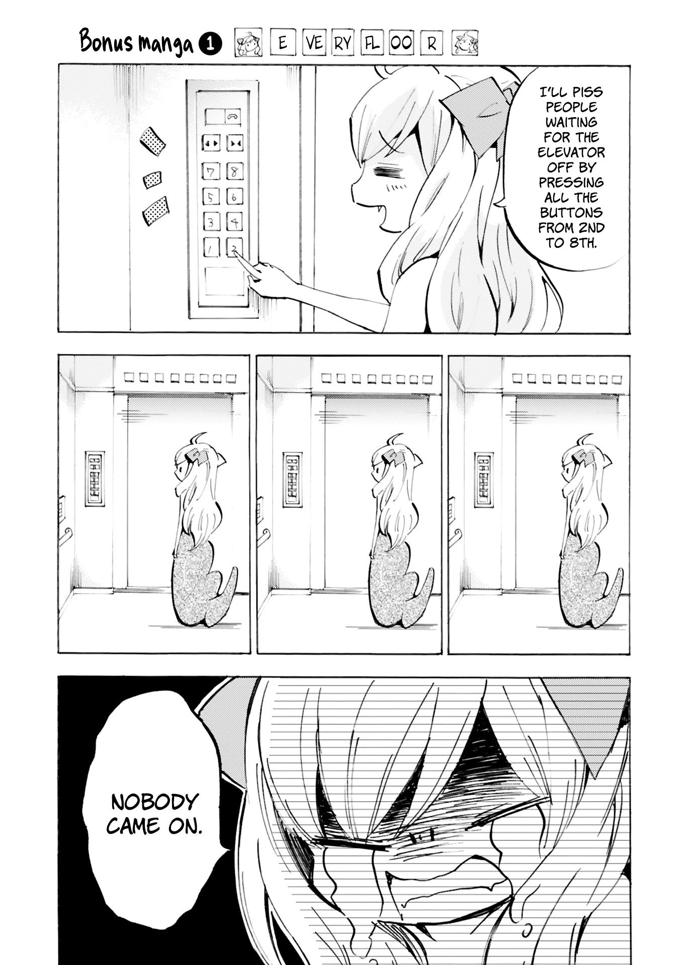 Jashin-chan Dropkick Chapter 96.5 page 1 - Chapter 96.5: Vol. 8 Bonus Manga