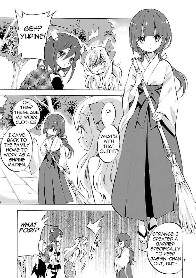 Jashin-chan Dropkick Chapter 97 page 7 - Chapter 97: You can do anything if you're fine!