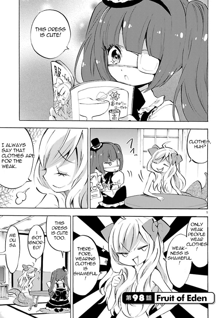 Jashin-chan Dropkick Chapter 98 page 1 - Chapter 98: Fruit of Eden