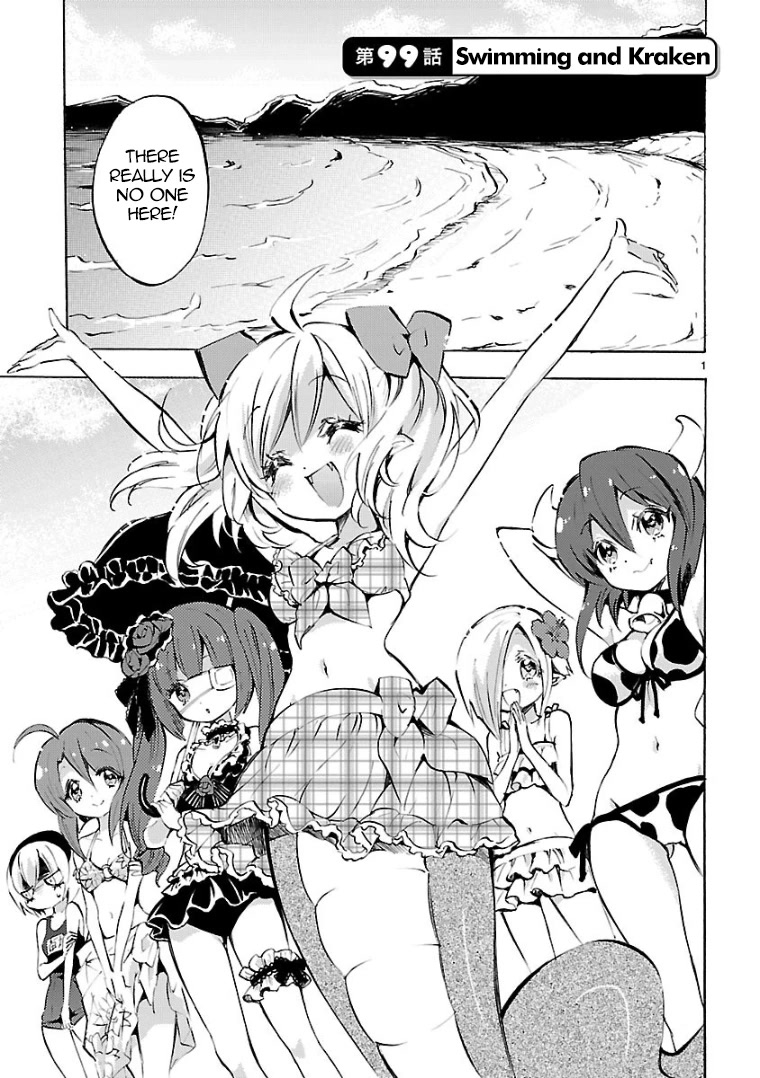 Jashin-chan Dropkick Chapter 99 page 1 - Chapter 99: Swimming and Kraken