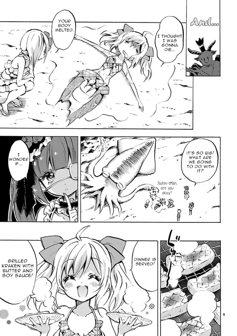 Jashin-chan Dropkick Chapter 99 page 9 - Chapter 99: Swimming and Kraken
