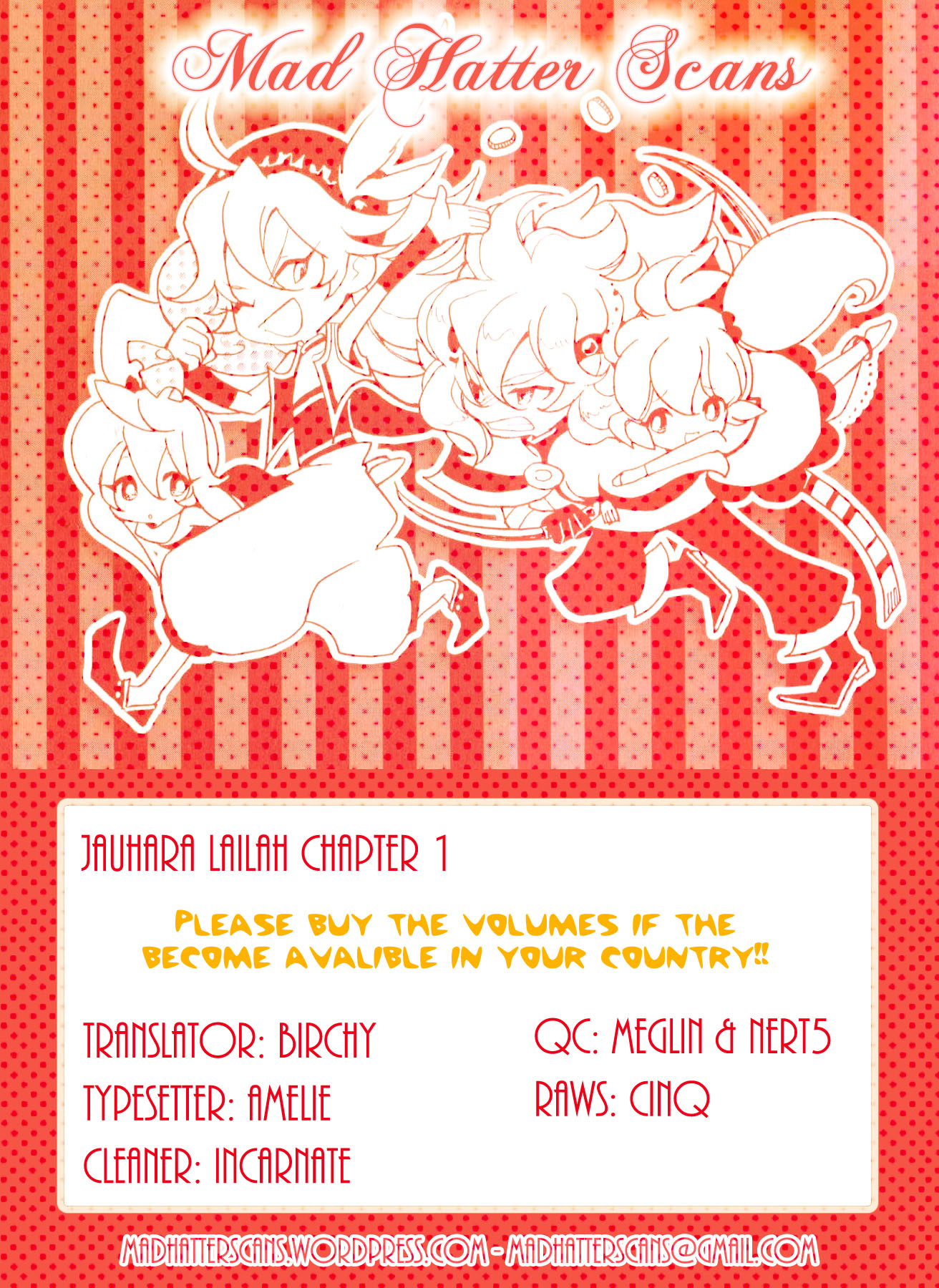 Jauhara Genya Chapter 1.2 page 1 - Chapter 1 v2 : First Night - The Mysterious Bracelet