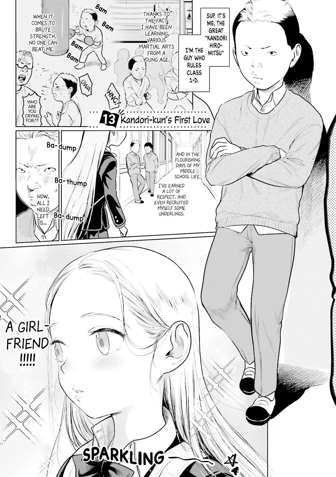 JC Sasha and Her Otaku Classmate Chapter 13 page 1 - Chapter 13: Kandori-kun's First Love
