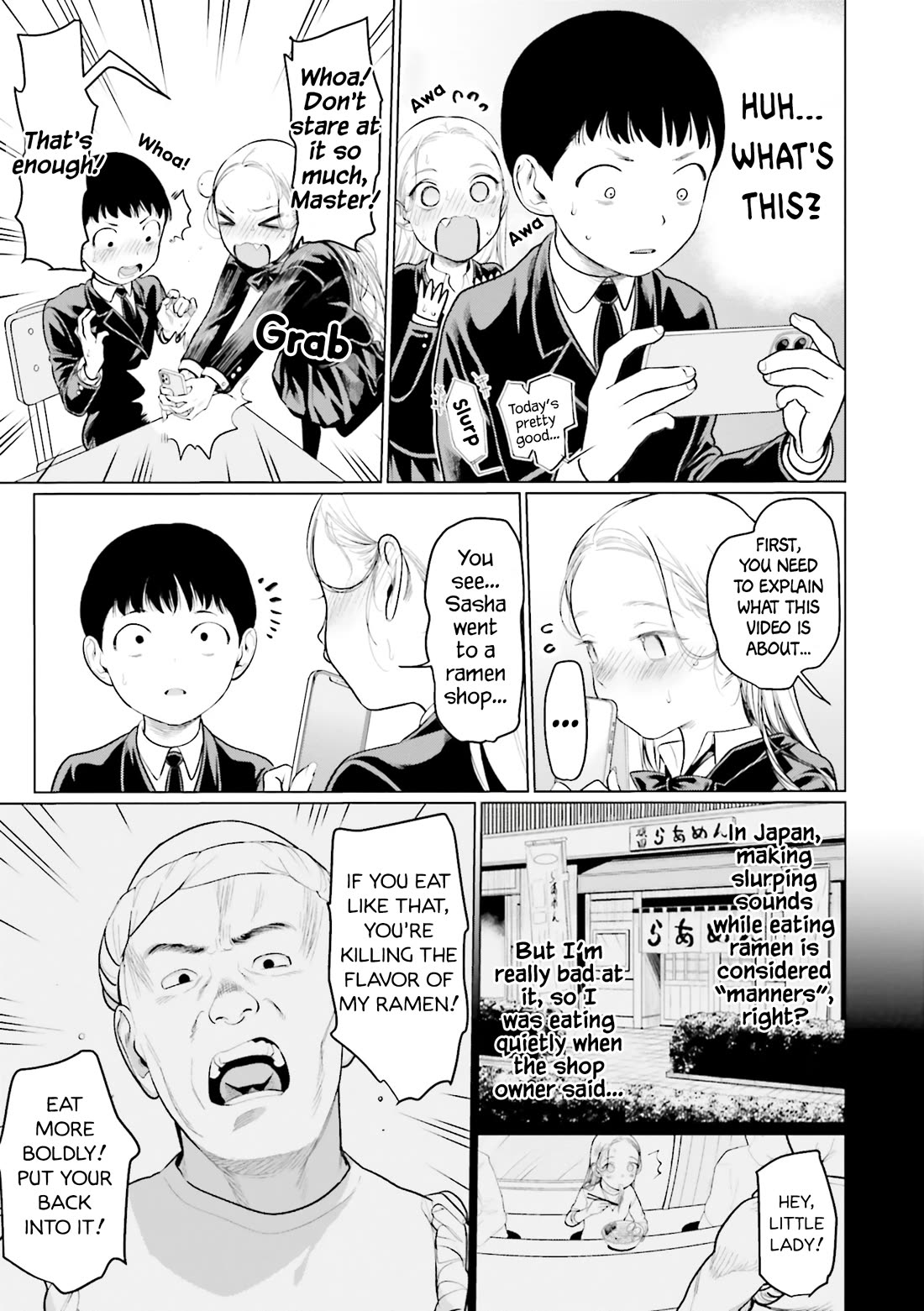 JC Sasha and Her Otaku Classmate Chapter 15 page 3 - Chapter 15: Manners Maketh Ramen