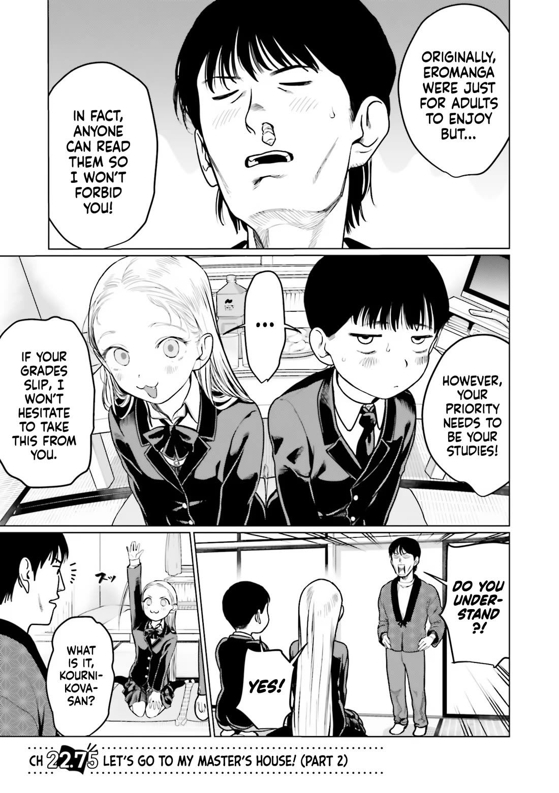 JC Sasha and Her Otaku Classmate Chapter 22.75 page 1 - Chapter 22.75: Let’s Go to My Master’s House! (Part 2)