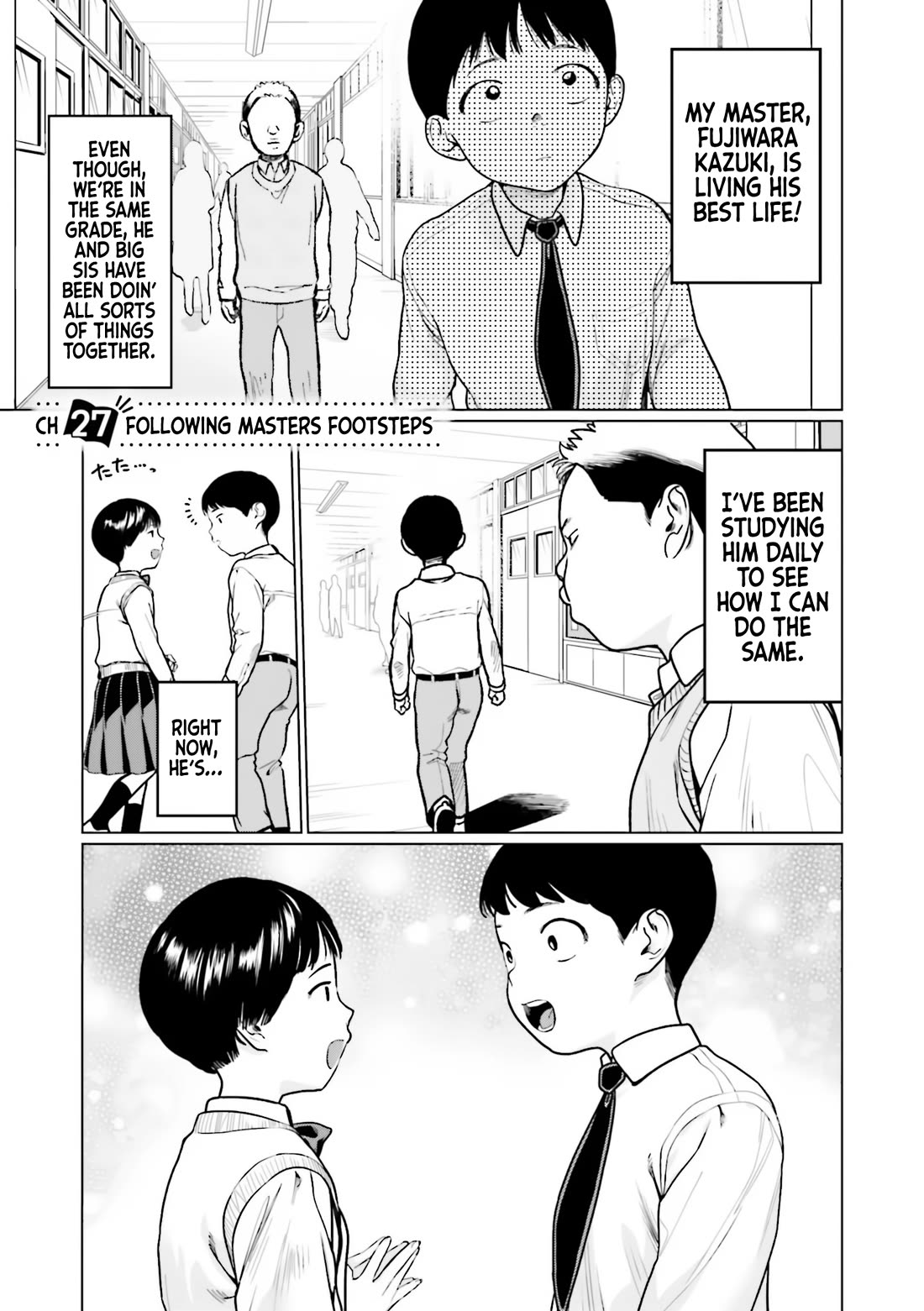 JC Sasha and Her Otaku Classmate Chapter 27 page 1 - Chapter 27: Following Master's Footsteps