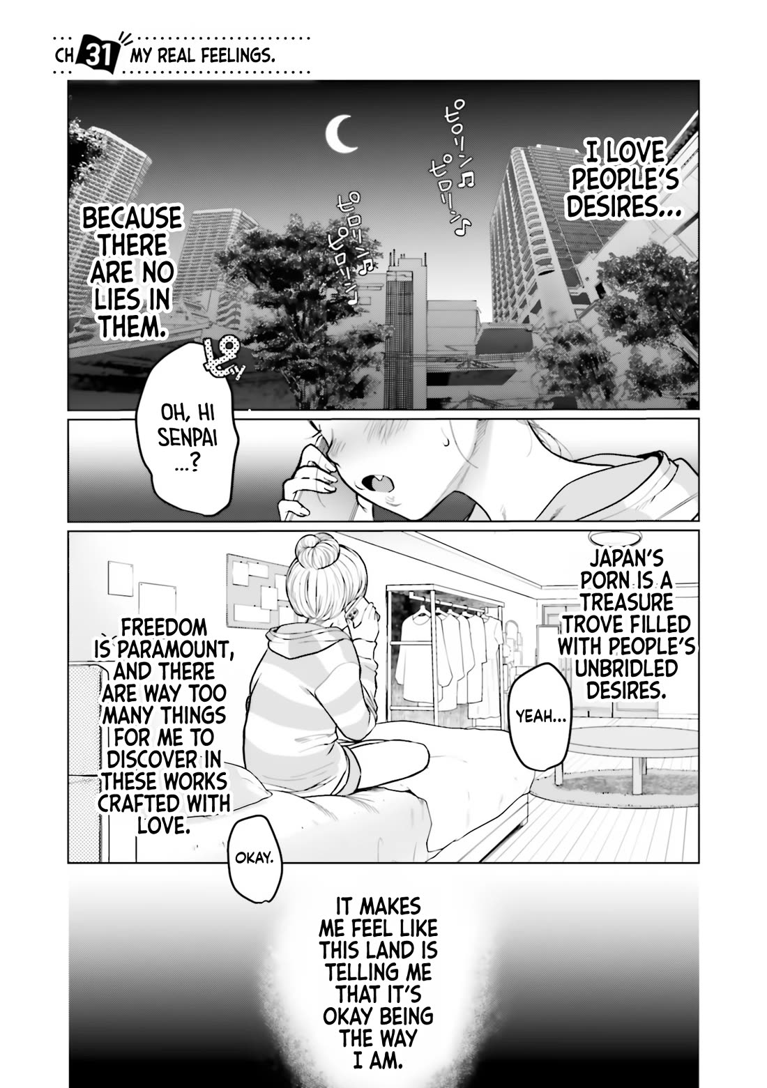 JC Sasha and Her Otaku Classmate Chapter 31 page 1 - Chapter 31: My Real Feelings