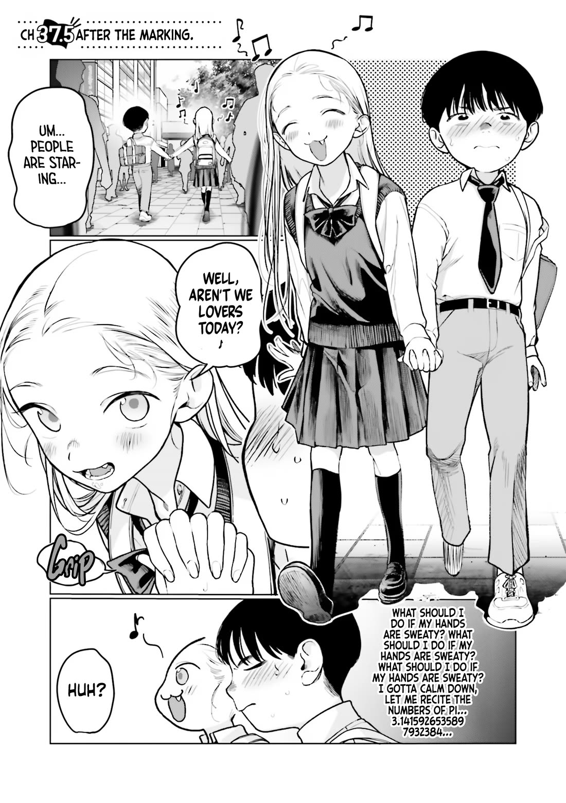 JC Sasha and Her Otaku Classmate Chapter 37.5 page 1 - Chapter 37.5: After the Marking.