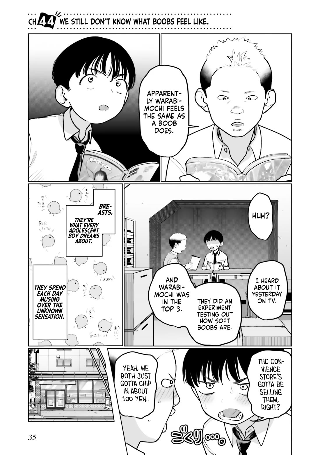 JC Sasha and Her Otaku Classmate Chapter 44 page 1 - Chapter 44: We Still Don't Know What Boobs Feel Like.