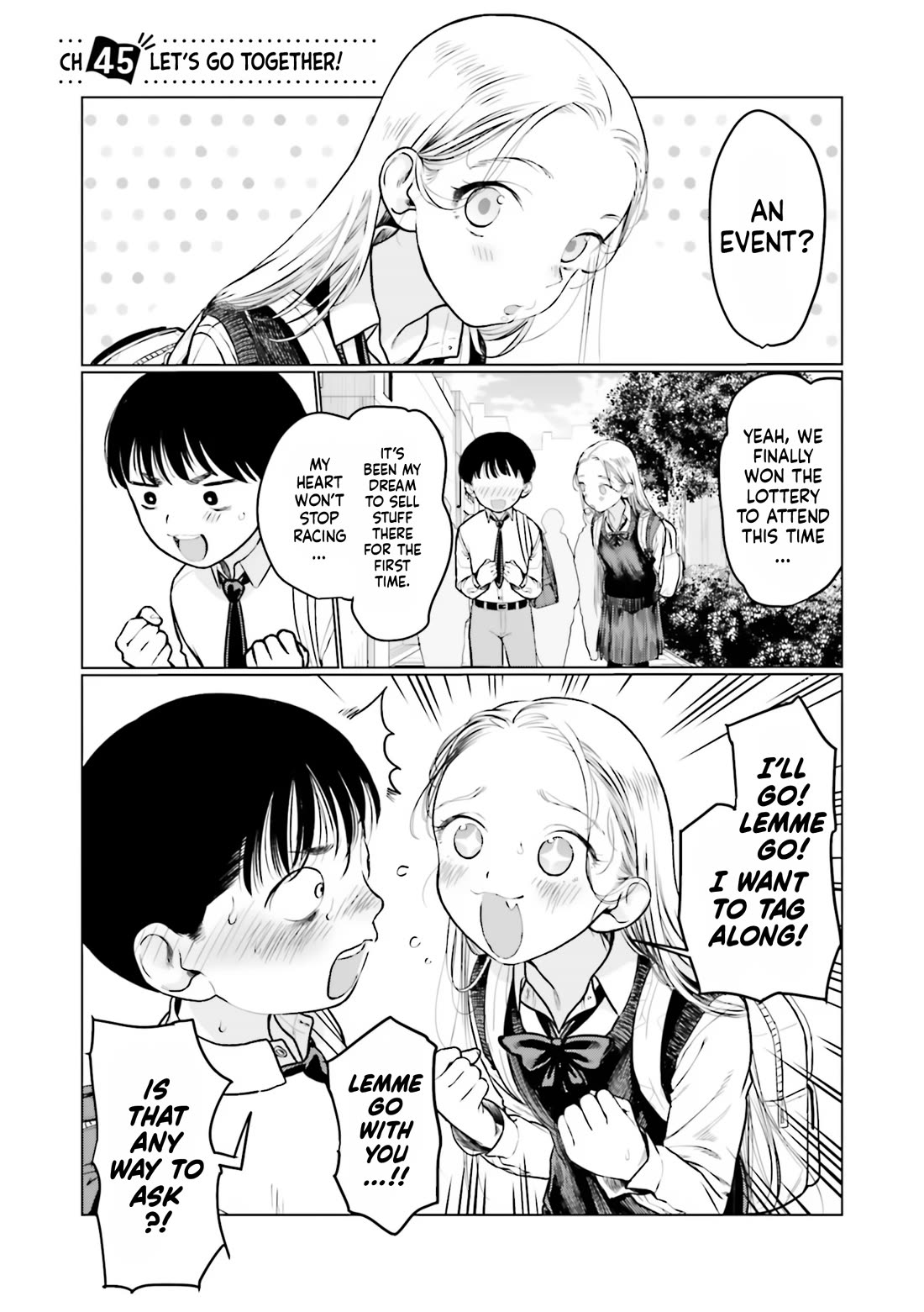 JC Sasha and Her Otaku Classmate Chapter 45 page 1 - Chapter 45: Let's Go Together!