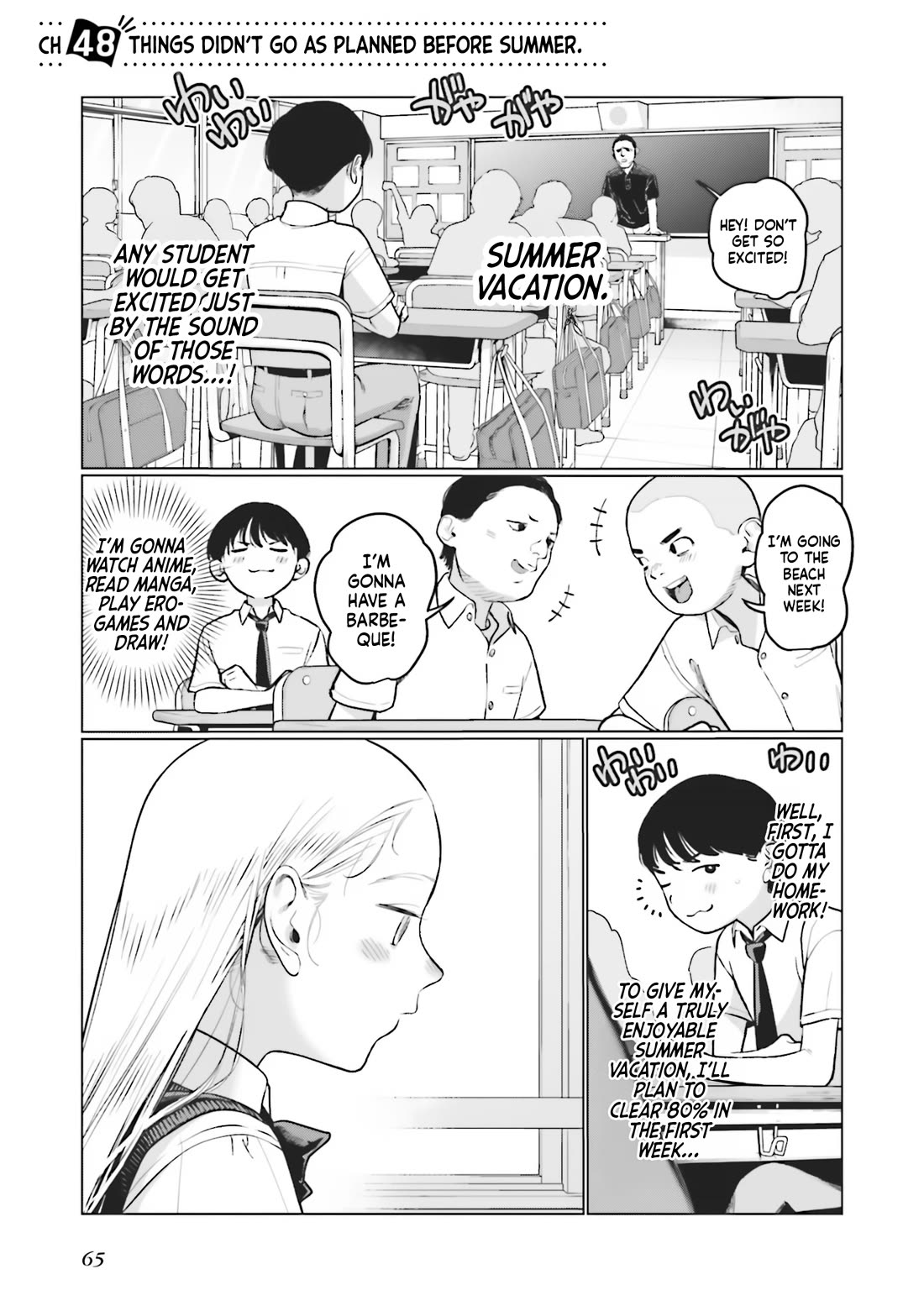 JC Sasha and Her Otaku Classmate Chapter 48 page 1 - Chapter 48: Things Didn't Go As Planned Before Summer.