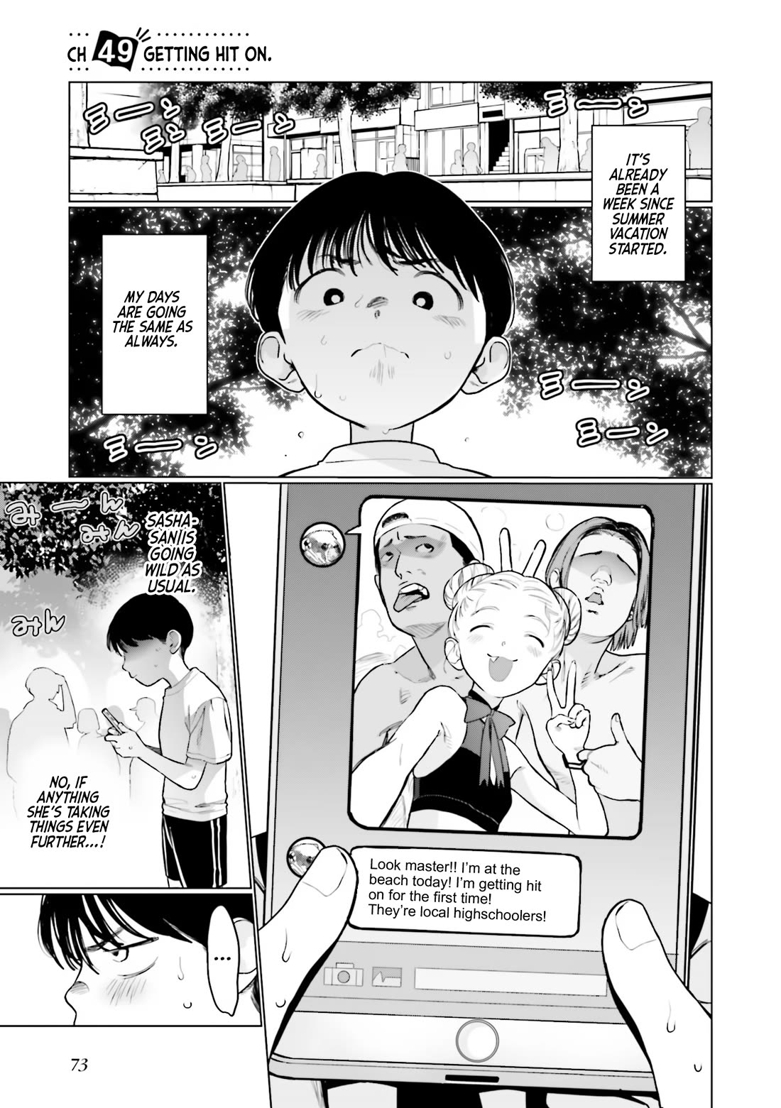 JC Sasha and Her Otaku Classmate Chapter 49 page 1 - Chapter 49: Getting Hit On.